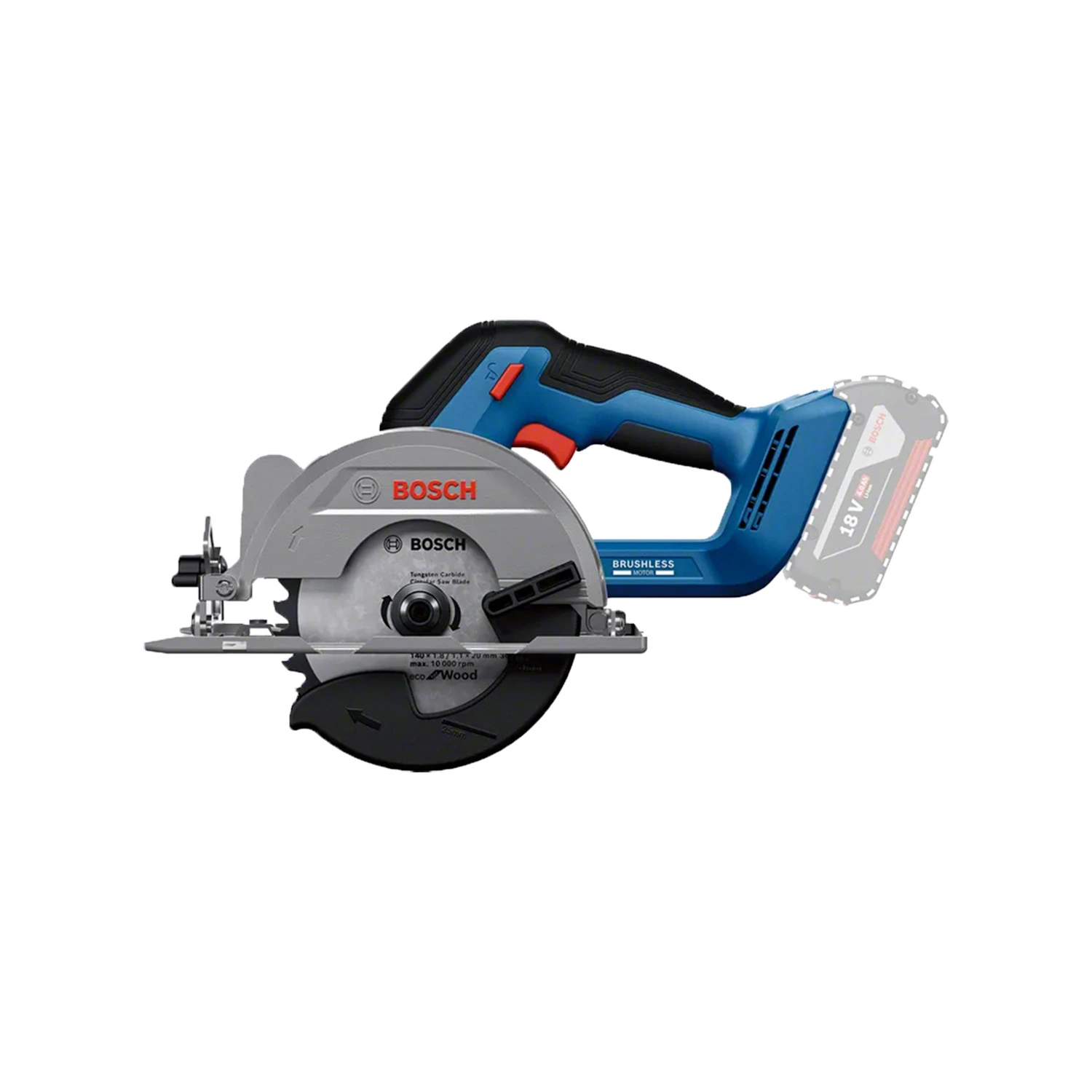 Bosch GKS 18V-51 18V accu cirkelzaag in L-Boxx - 140 x 20 mm-image