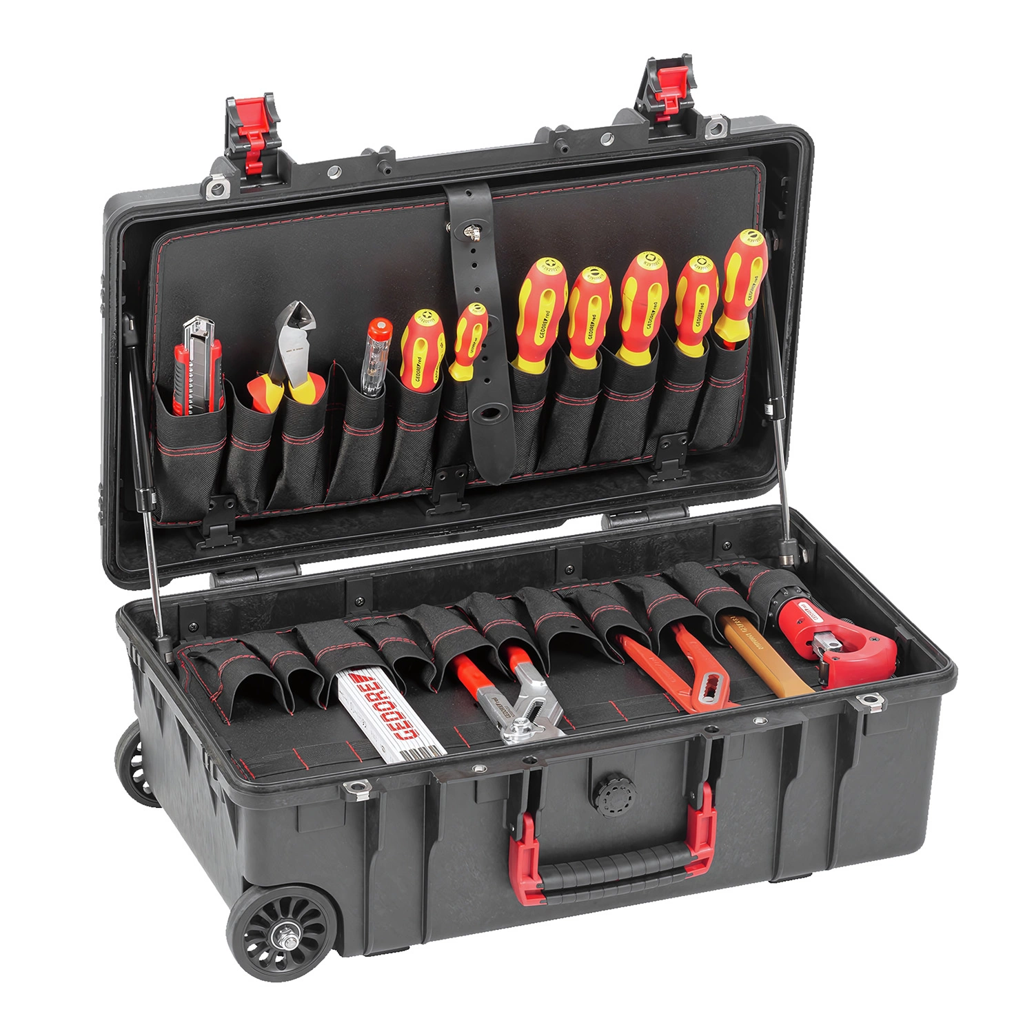 Gedore RED R21902072 Jeu d'outils de plomberie dans un chariot - 72 pièces-image