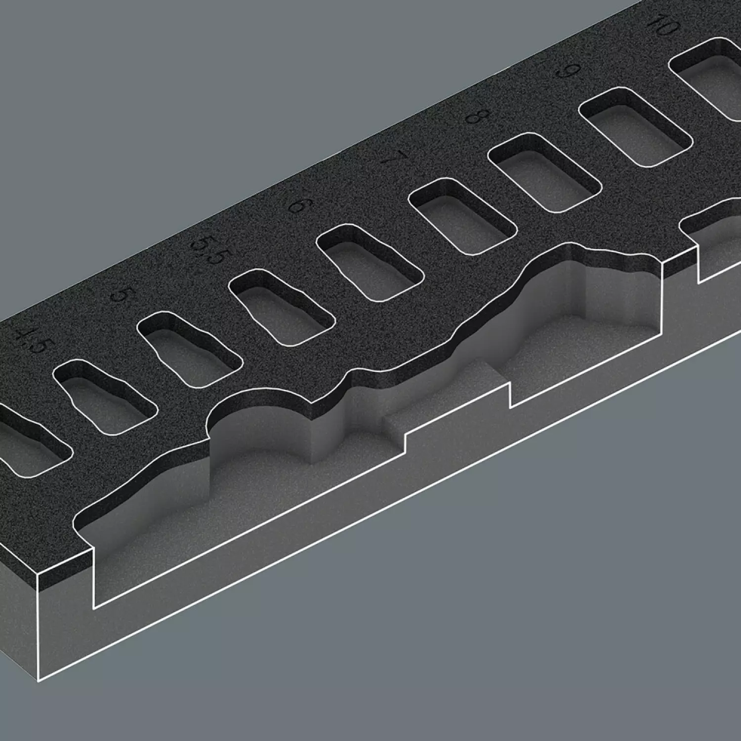 Wera 05137320001 9820 Insert en mousse 8000 A Zyklop set 1-image