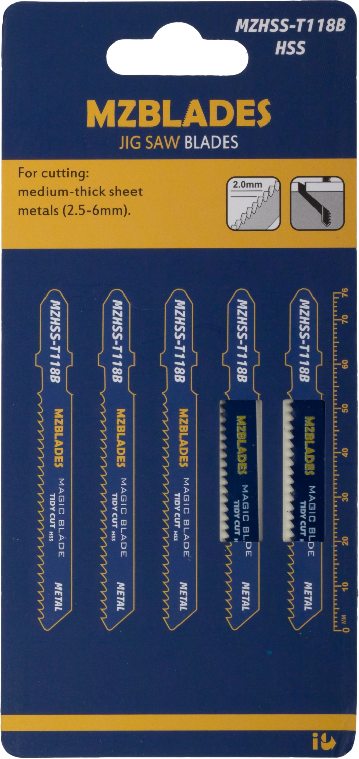 Multizaag MZHSS-T118B Decoupeerzaagblad Metaal - 5 stuks-image