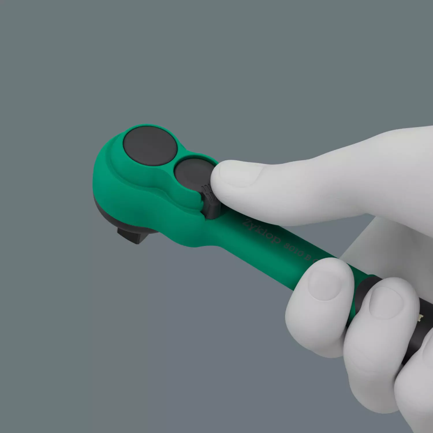 Wera 05005540001 8010 B Zyklop Comfort Ratel - 3/8« - 230 mm - Palette de commutation-image