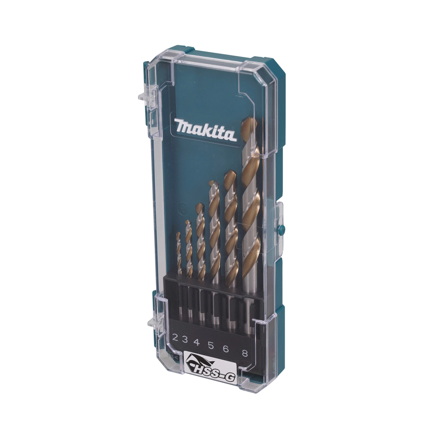 Makita D-77241 Jeu de 6 forets HSS pour métal - 2-8 mm-image