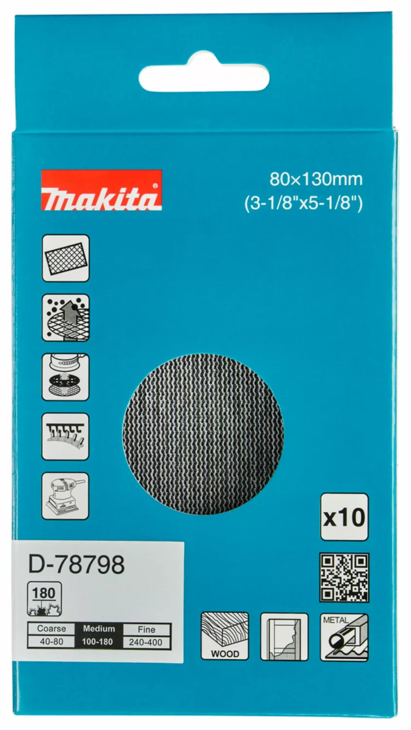 Makita D-78798 Filet de ponçage - 80x130mm K180-image