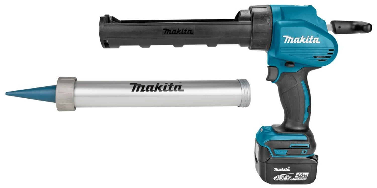 Makita DCG140RMX 14.4V Li-Ion Accu lijm- en kitspuit set (1x 4.0Ah accu) incl. kokerhouder- en worsthouder in koffer-image