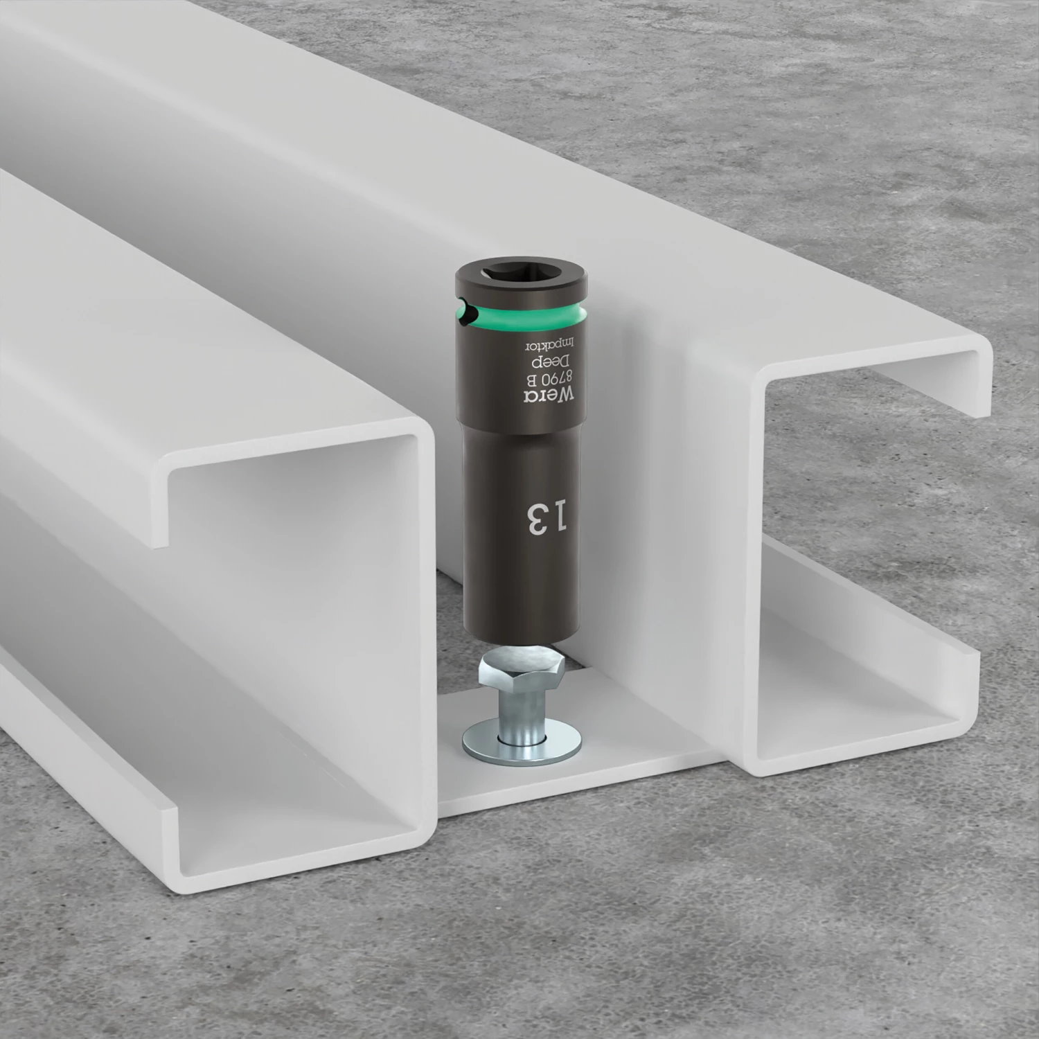 Wera 05005554001 8790 B Impaktor Deep Douille longue à force - 3/8« - hexagonale - 13 x 63 mm-image