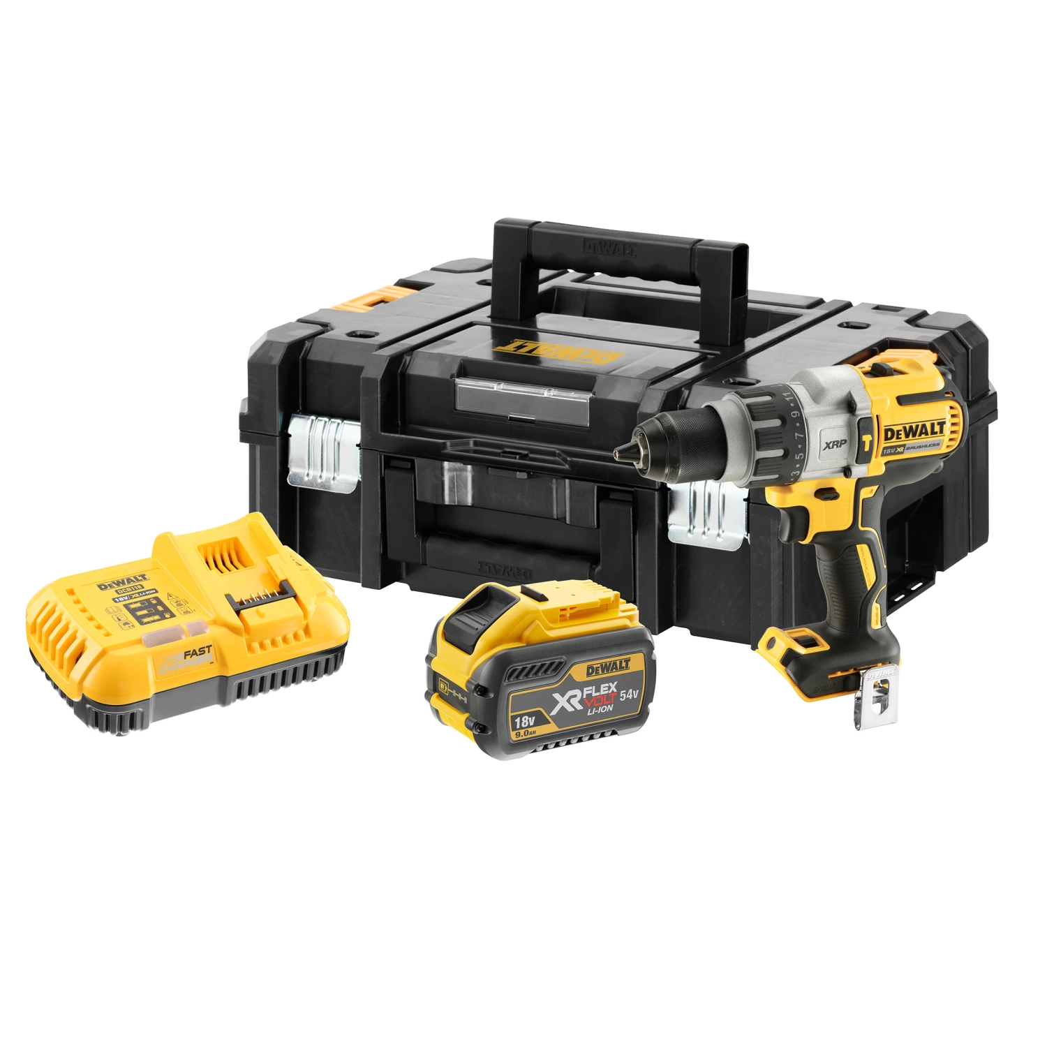 DeWALT DCD996X1 18V Li-Ion accu boor-/schroefmachine set (1x 9.0Ah accu) in TSTAK - koolborstelloos-image