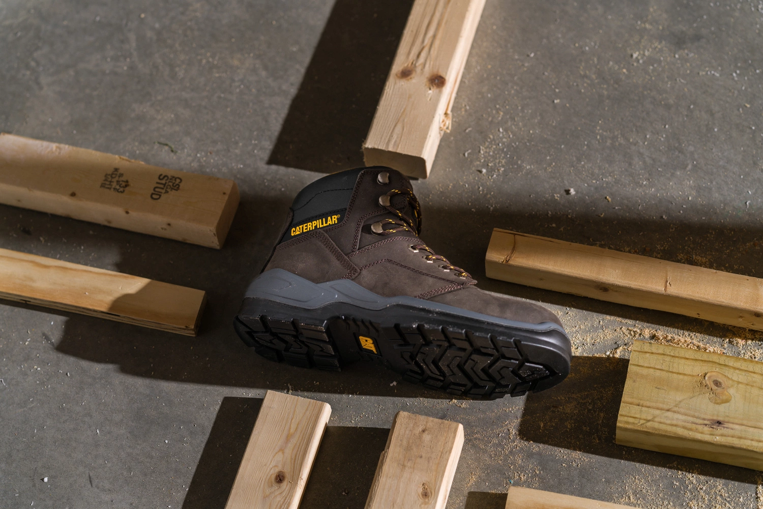 Caterpillar Striver chaussure de sécurité S3 Marron - Taille 41 - UK 7-image