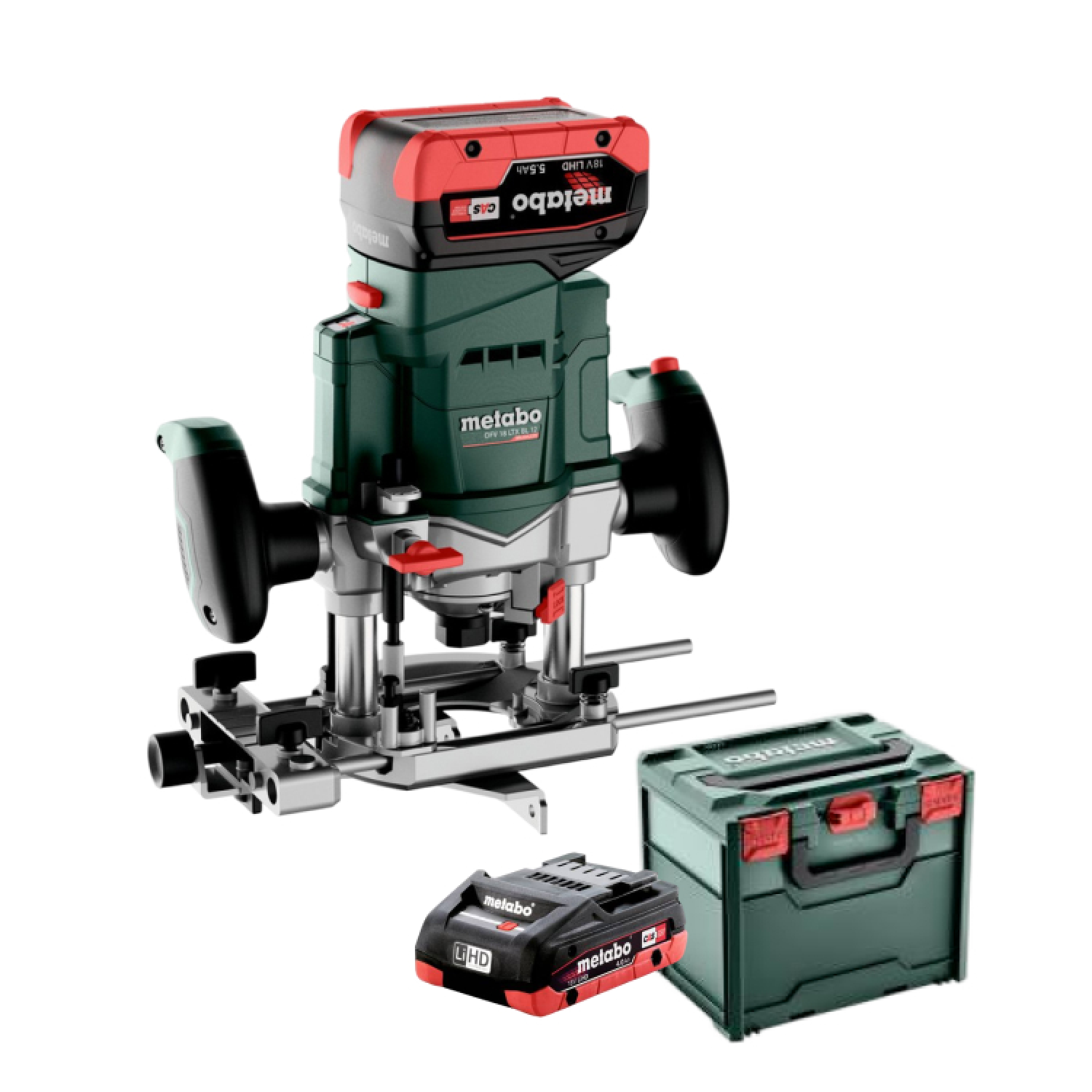 Metabo OFV 18 LTX BL 12 18V Li-ion set de défonceuse sans fil (2x batterie 5.5Ah) dans MetaBox-image
