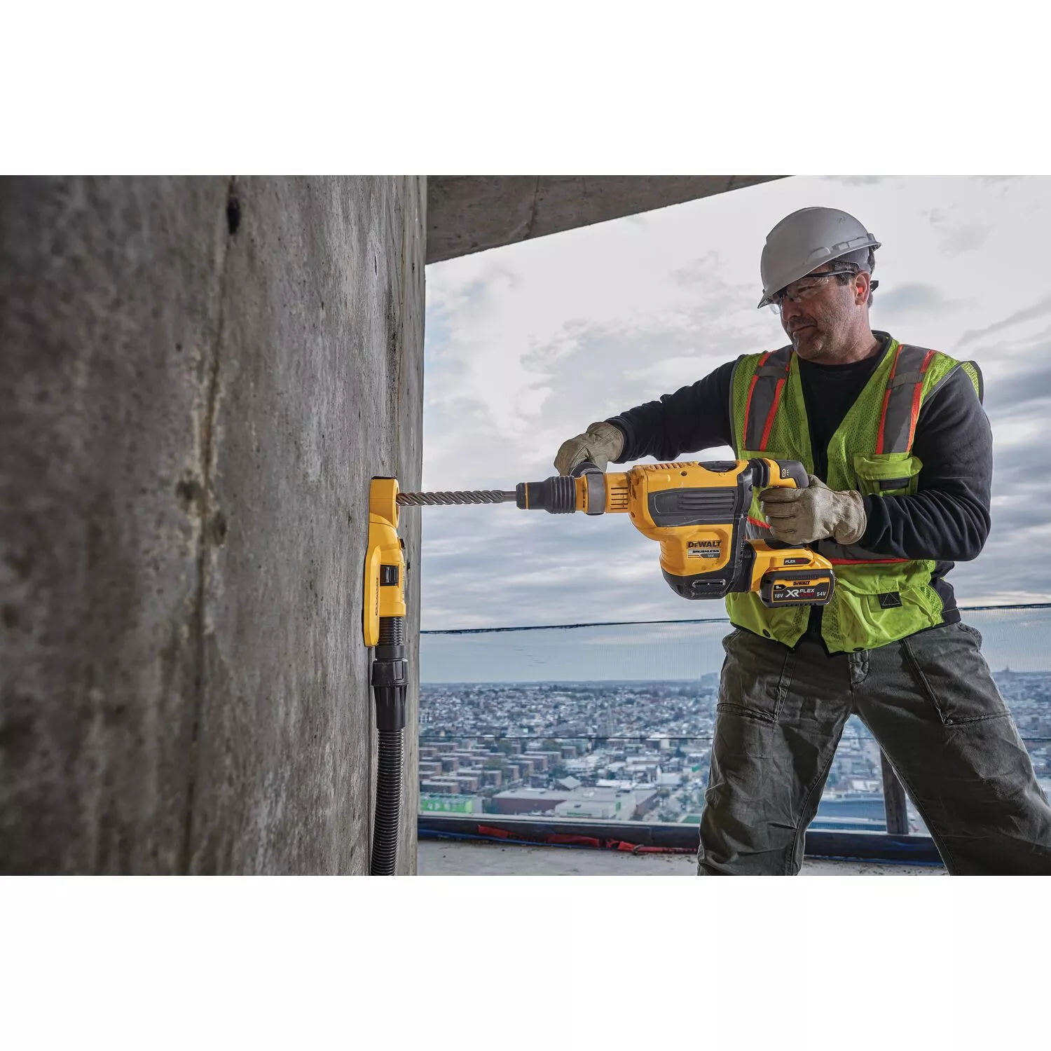 DeWALT DWH0501-XJ Tête d'aspiration pour foret diamanté 162 mm (à utiliser avec le DWH050-XJ)-image