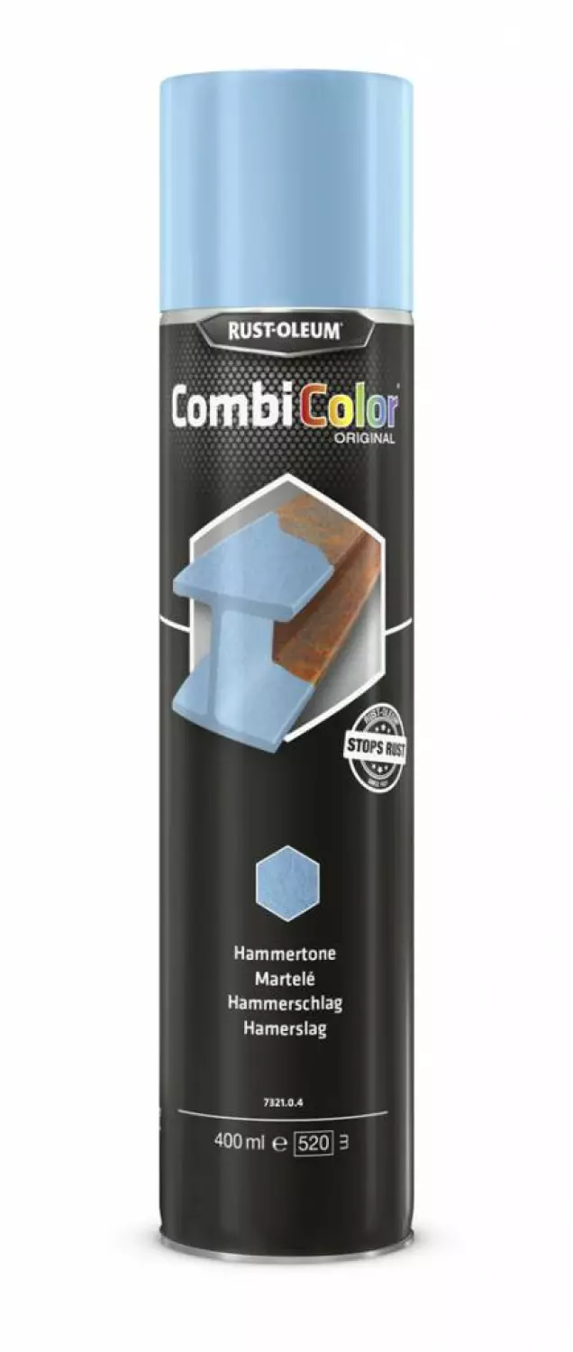 Rust-Oleum Combicolor Hamerslag Spuitbus - lichtgrijs - 0,4L-image