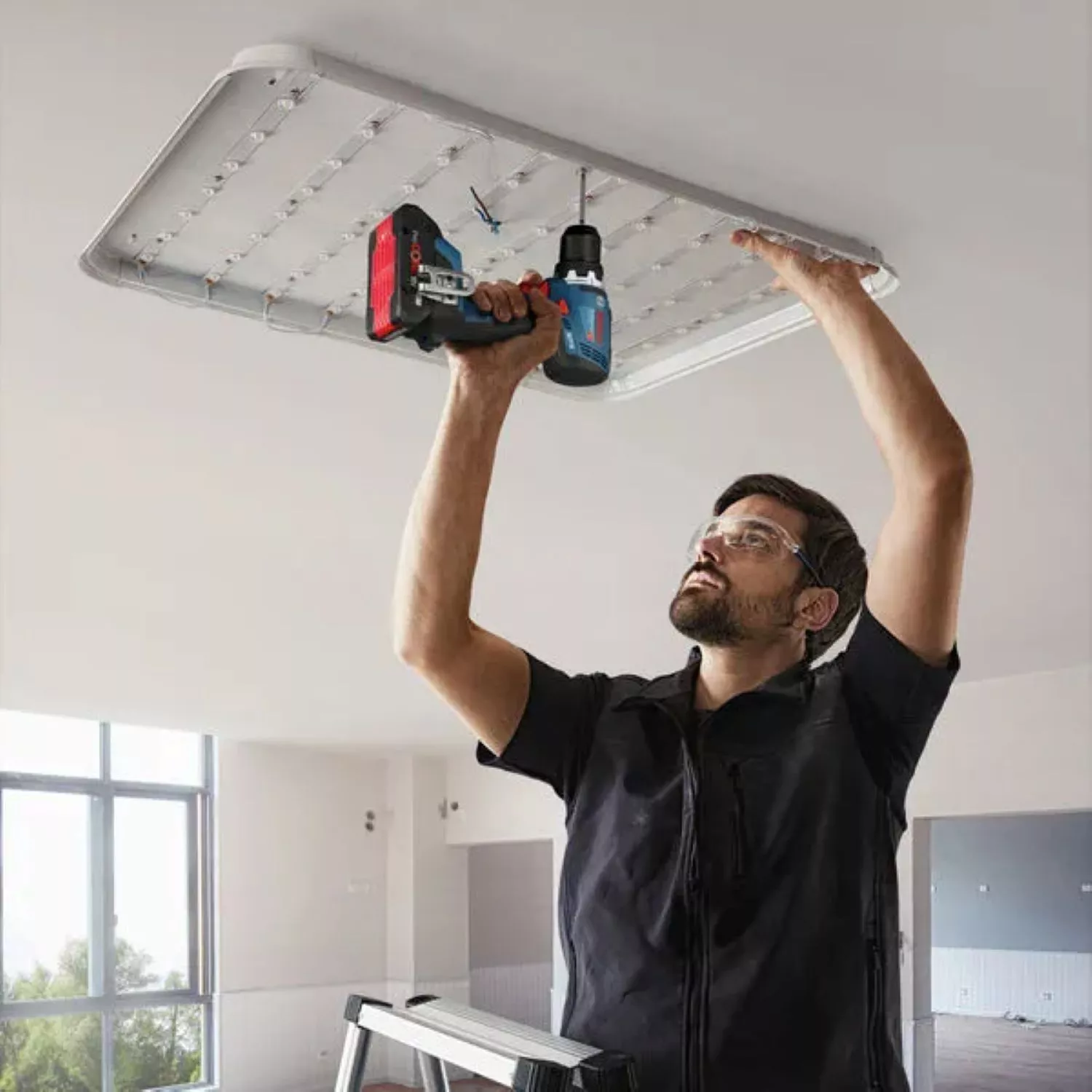 Bosch 18V accu schroefboormachine (GSR 18V-65) & slagschroevendraaier (GDR 18V-215) combiset (2x 5.0Ah accu + lader)-image