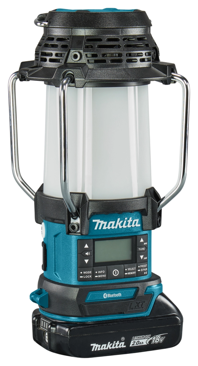 Makita DMR056 Lampe de camping sans-fil - LXT 14,4-18V Li-ion - avec radio et Bluetooth - Machine seule-image