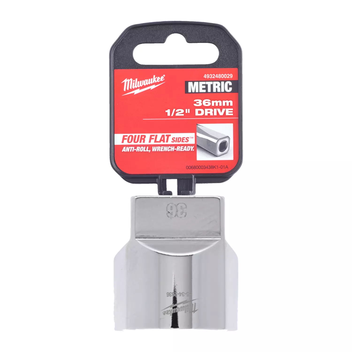 Milwaukee 4932480029 Dop - 1/2" FOUR FLAT™ - 36mm-image