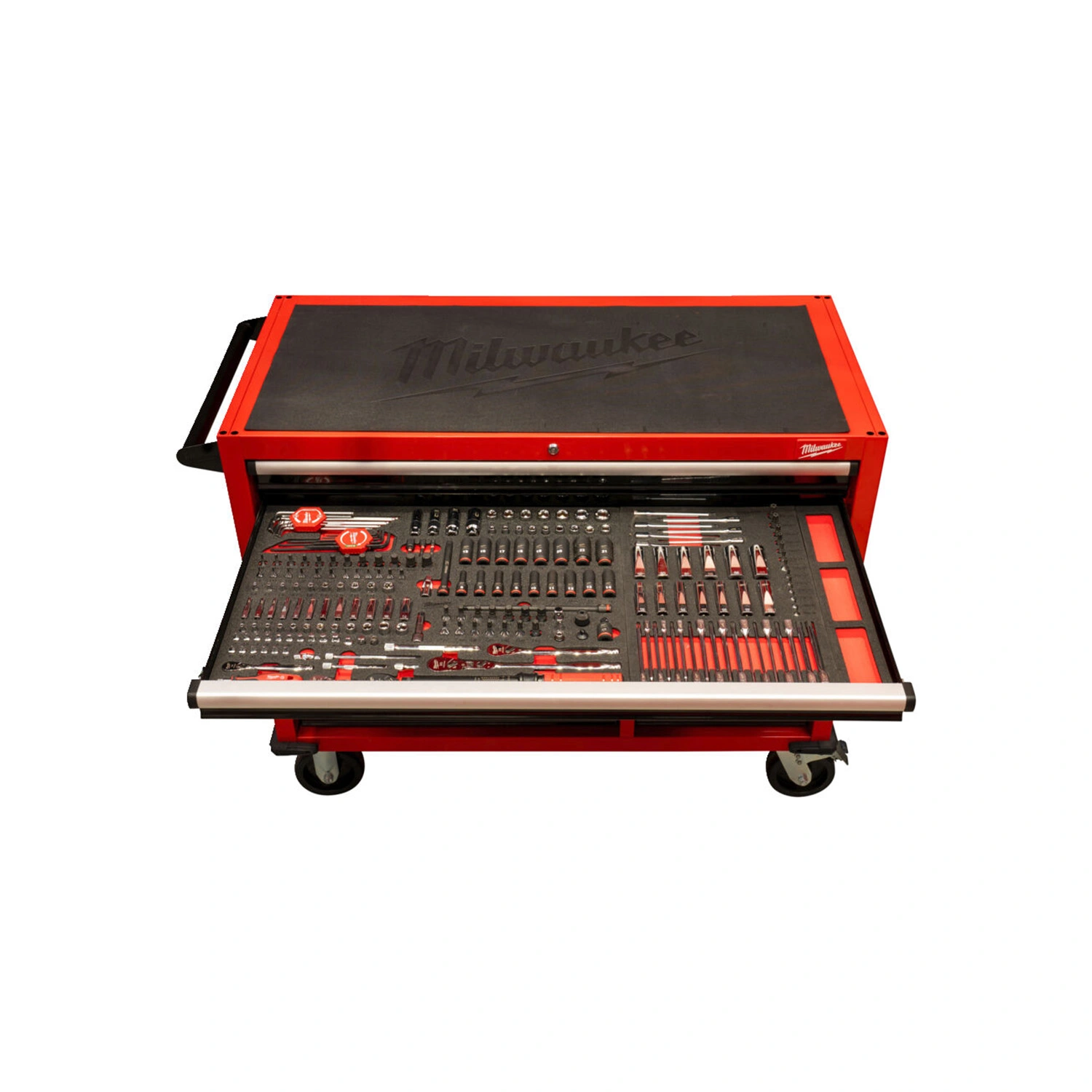 Milwaukee 4932502079 TOOLGUARD Stalen Gereedschapswagen gevuld - 501-delig -  10 laden - 46" / 117 cm