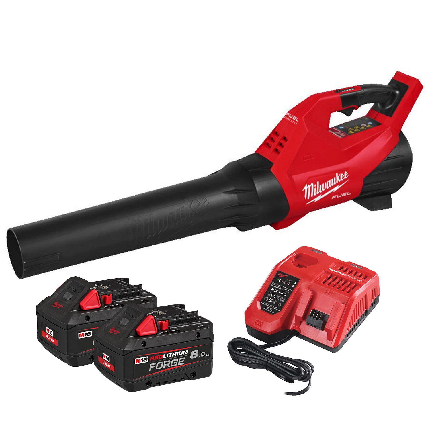 Milwaukee M18 FBLG3-802 18V Li-Ion accu bladblazer set (2x8.0Ah) - 193 km/h-image