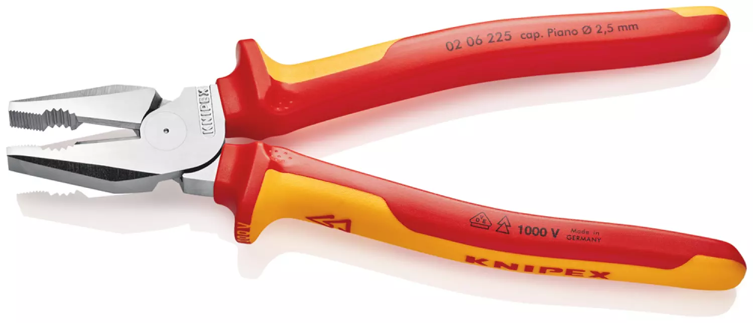 Knipex 206225 VDE Pince Universelle de Force - 225mm-image