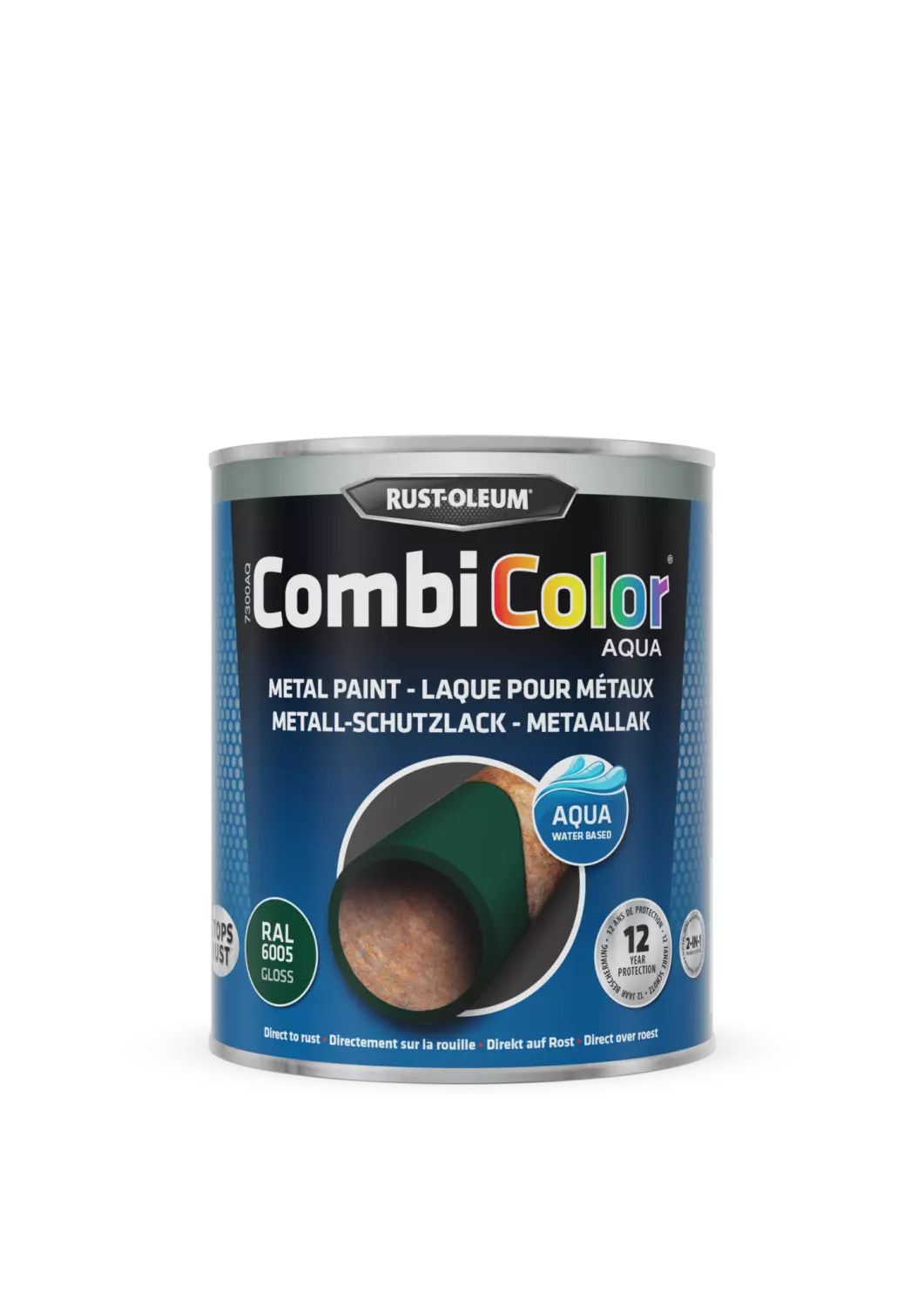 Rust-Oleum Combicolor Aqua Hoogglans -  Ral 6005 mosgroen - 0,75L-image