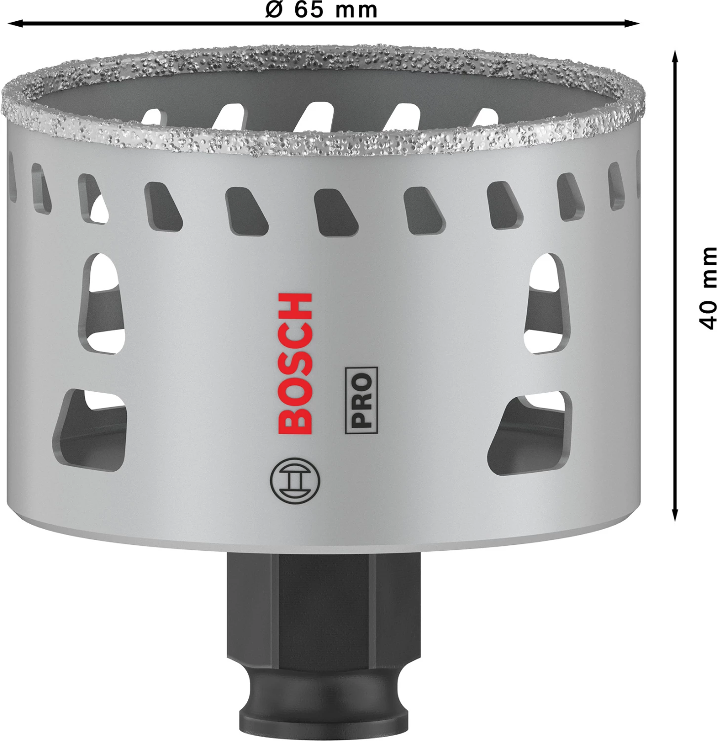 Bosch 2608901567 Scie cloche diamantée PRO Tile PC Plus pour carrelage - 65 mm-image