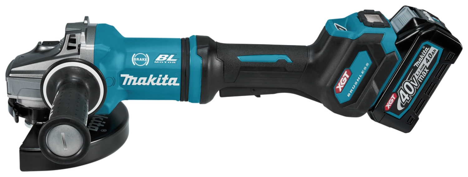 Makita GA037GM203 XGT 40V Max Li-ion accu haakse slijper set (2x 4,0Ah) in koffer - 180mm - koolborstelloos-image