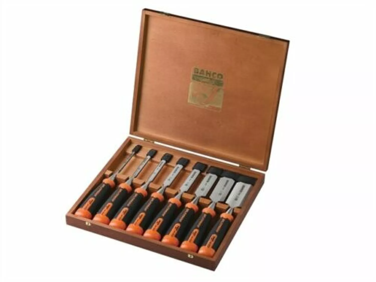 Bahco 434-S8-EUR - Jeu de ciseaux à bois anti-fissures ERGO™ - 8 pcs/coffret en bois-image