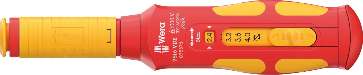 Wera 05075876001 7516 VDE Kraftform Safe-Torque Speed Draaimomentschroevendraaier - 2,4-4,0 Nm-image