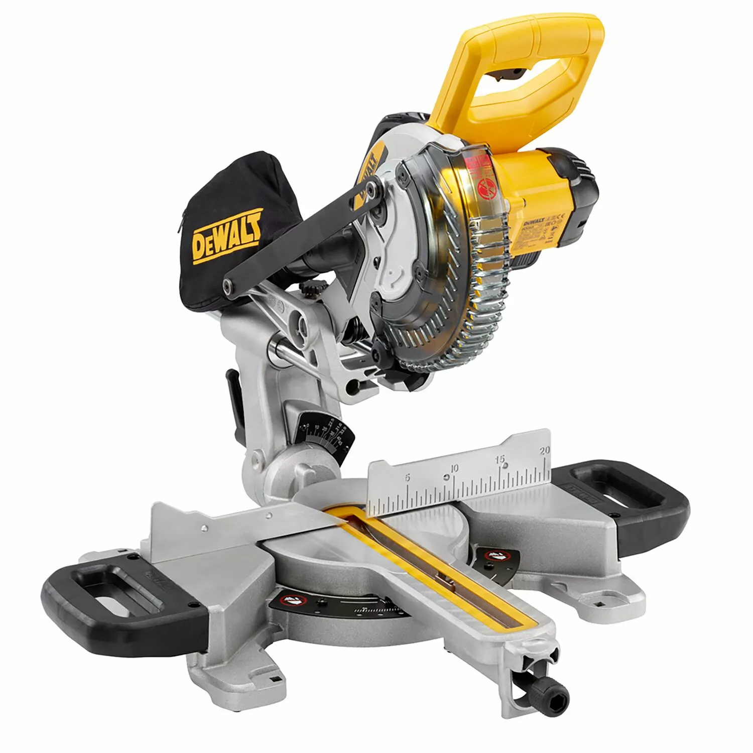DeWALT DCS365P2 18V Li-ion XR accu afkort- en verstekzaagmachine set (2x 5,0Ah) - 184 x 16mm-image