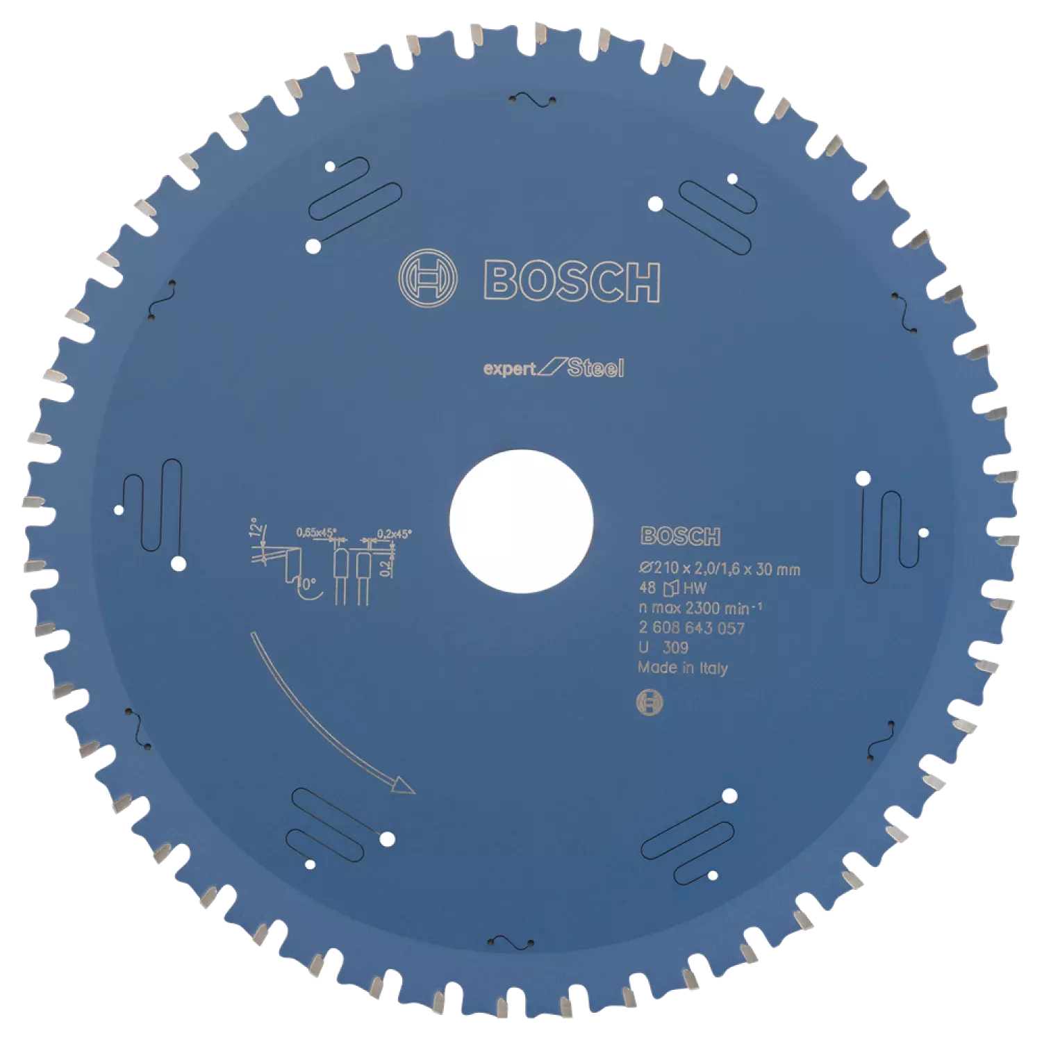 Bosch 2608643057 Expert Lame de scie circulaire - 210 x 30 x 48D - Métal - Carbure-image