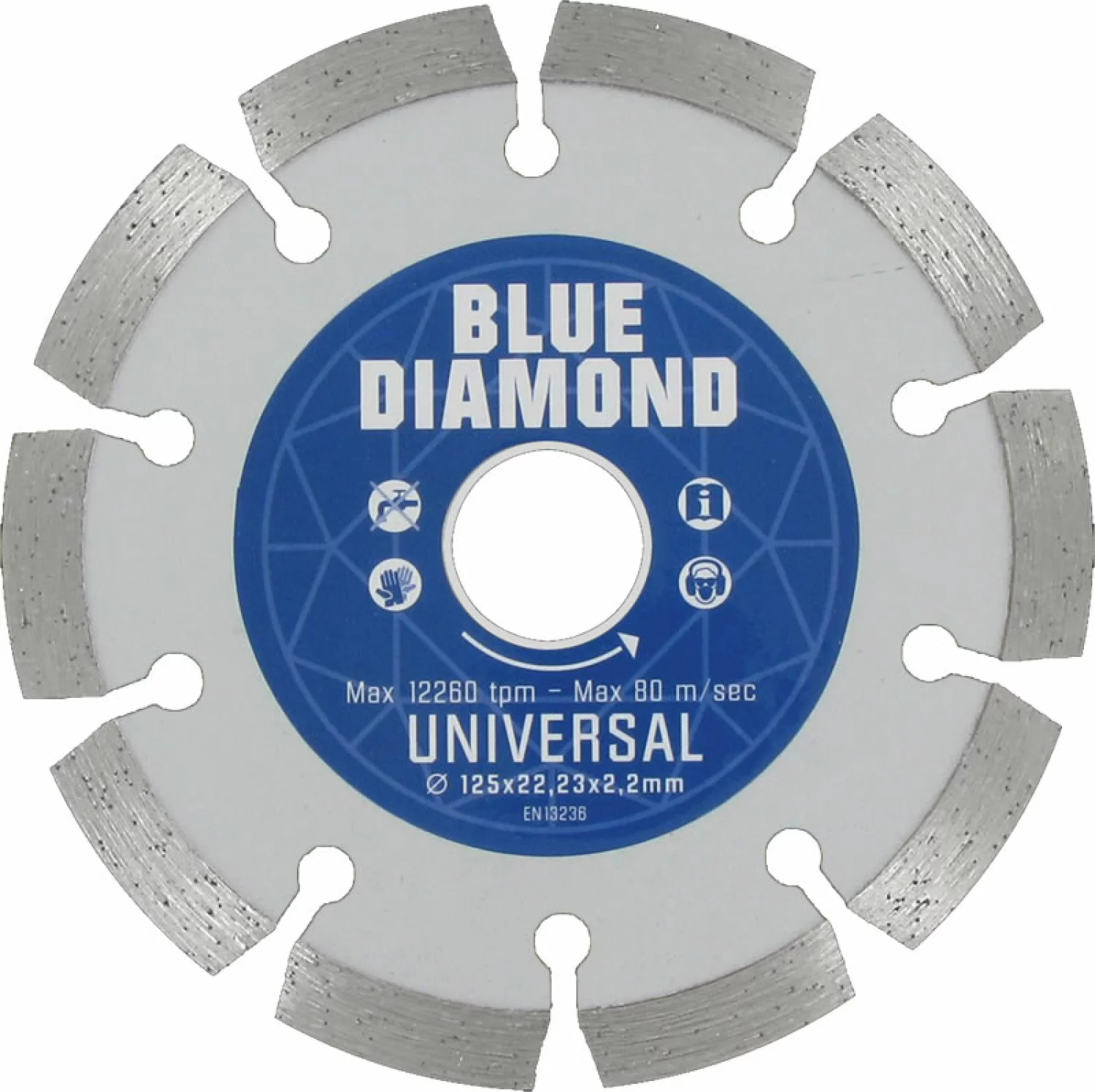 Carat CEBD150910 Lame diamantée pour coupe à sec - 150 x 22,23mm - Universel-image