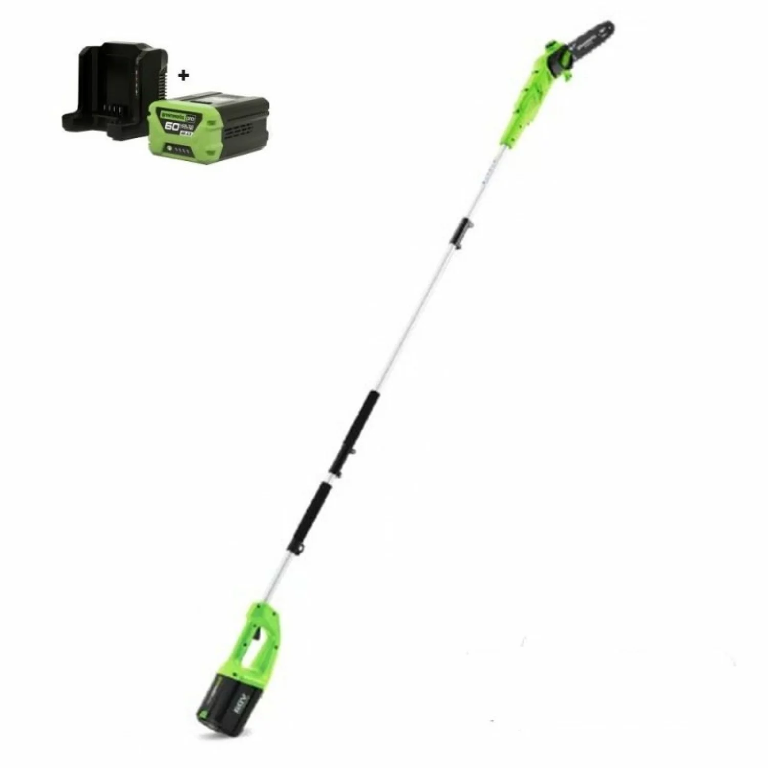 Greenworks GD60PSK2 60V Li-ion accu takkenzaag set (1x 2,0Ah accu)-image