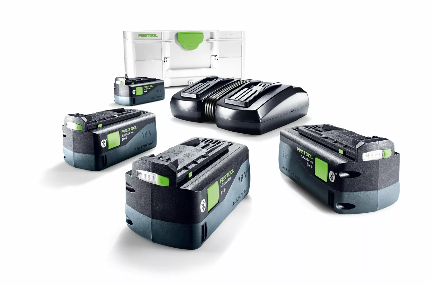 Festool SYS 18V 4x5,0/TCL 6 DUO Energieset (4x 5,0Ah) in systainer-image