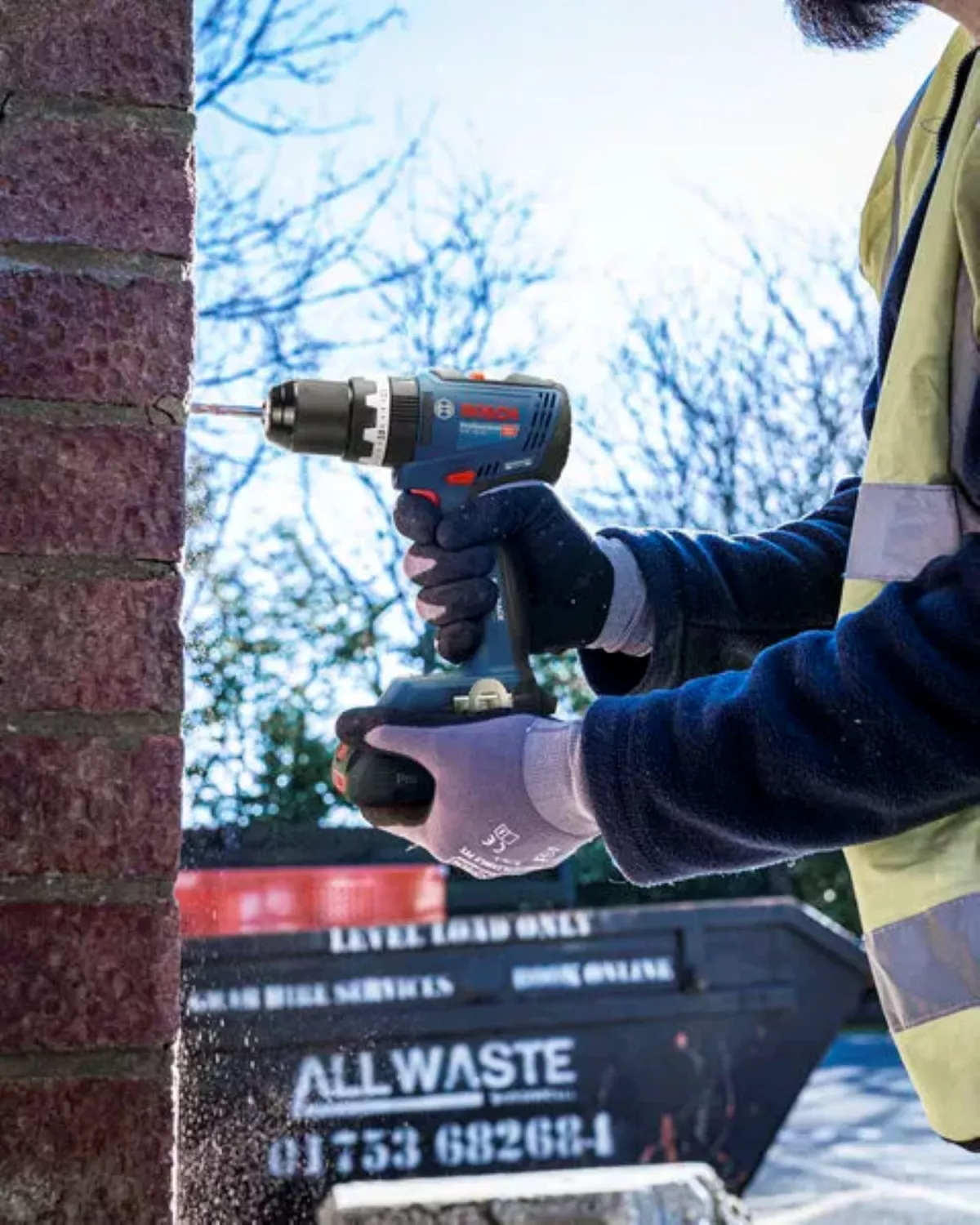 Bosch 18V accu klopboormachine (GSB 18V-65) & accu haakse slijper (GWS 18V-8) combiset (2x 4.0Ah + lader)-image