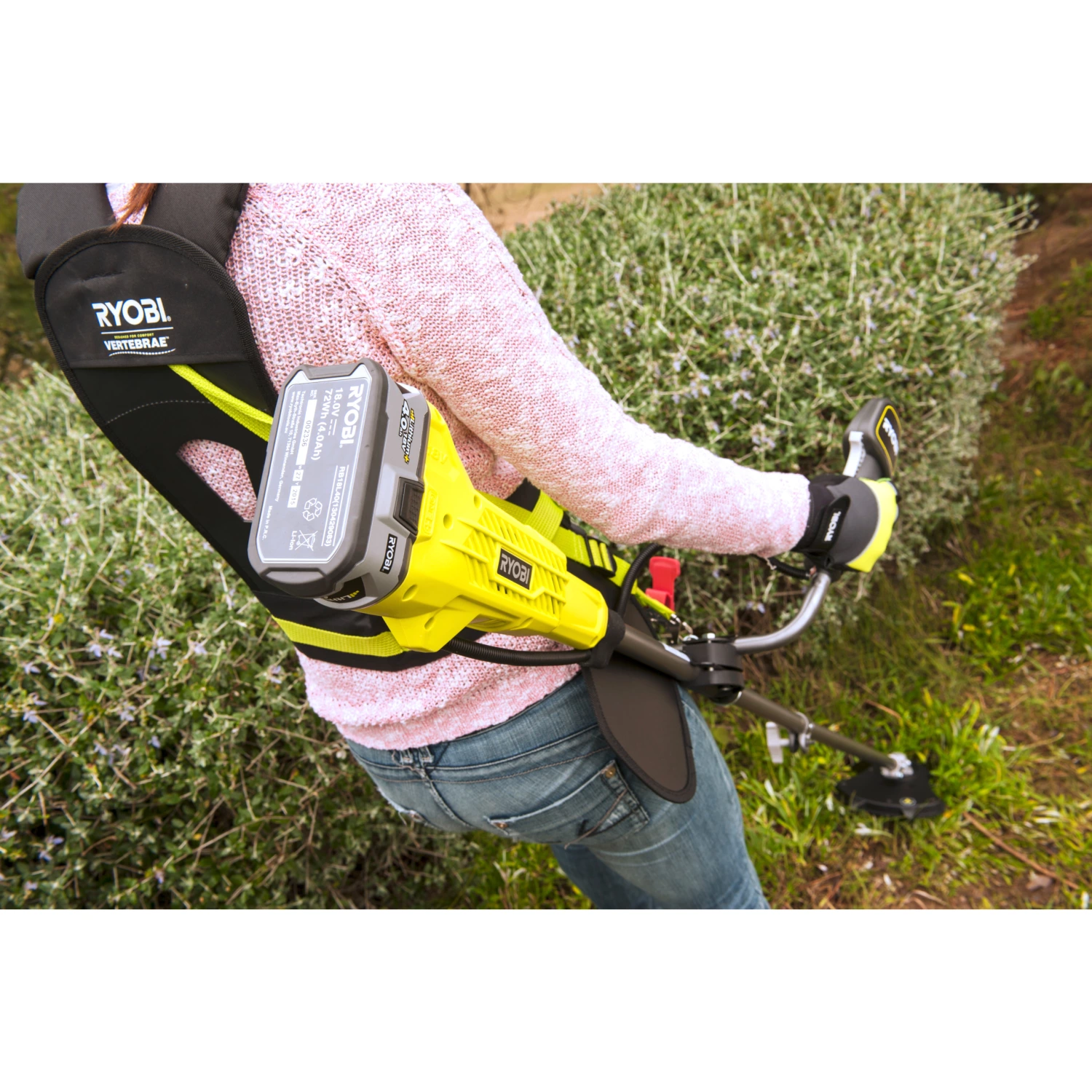 Ryobi OBC1820B 18V Li-Ion accu 2-in-1 Bosmaaier/Grastrimmer body - 20/30cm-image