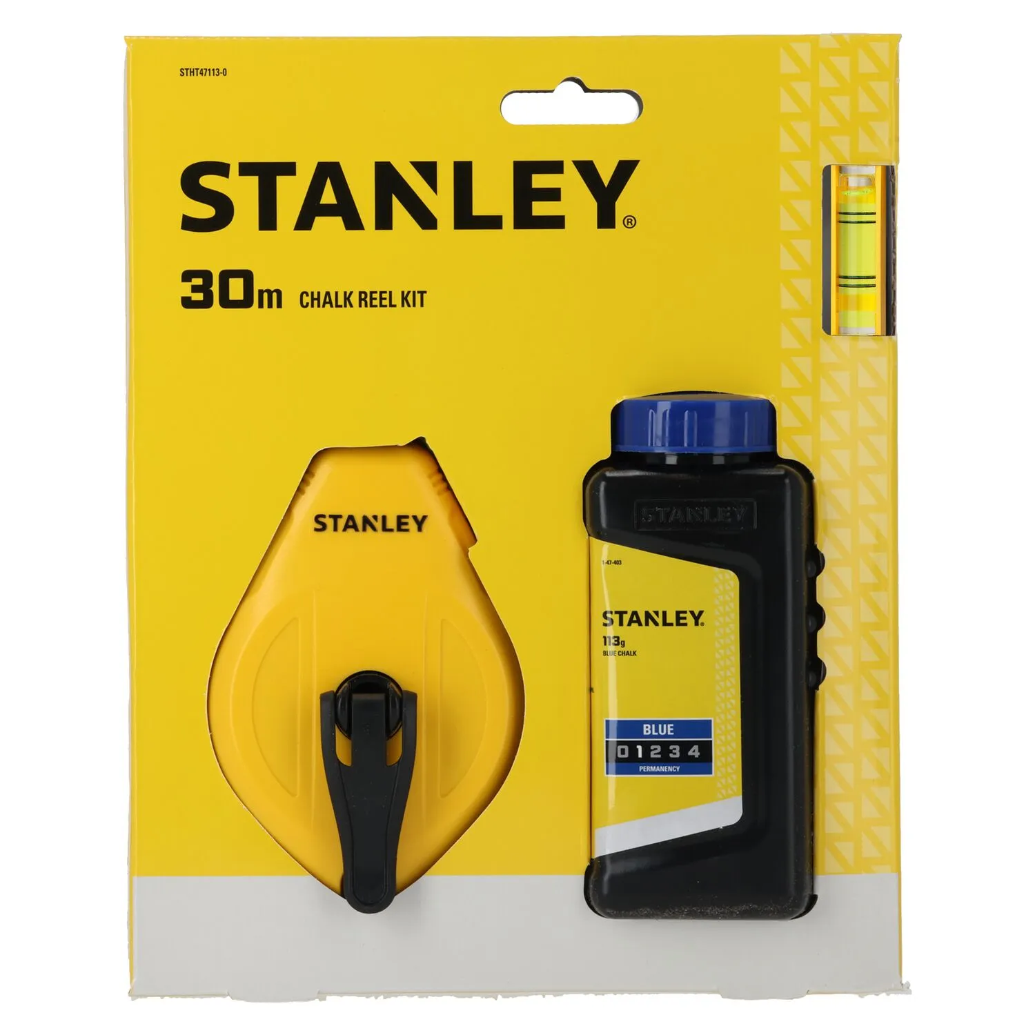 Stanley STHT47113-0 Slaglijnmolen Kit incl. lijnwaterpas - 30m - blauw