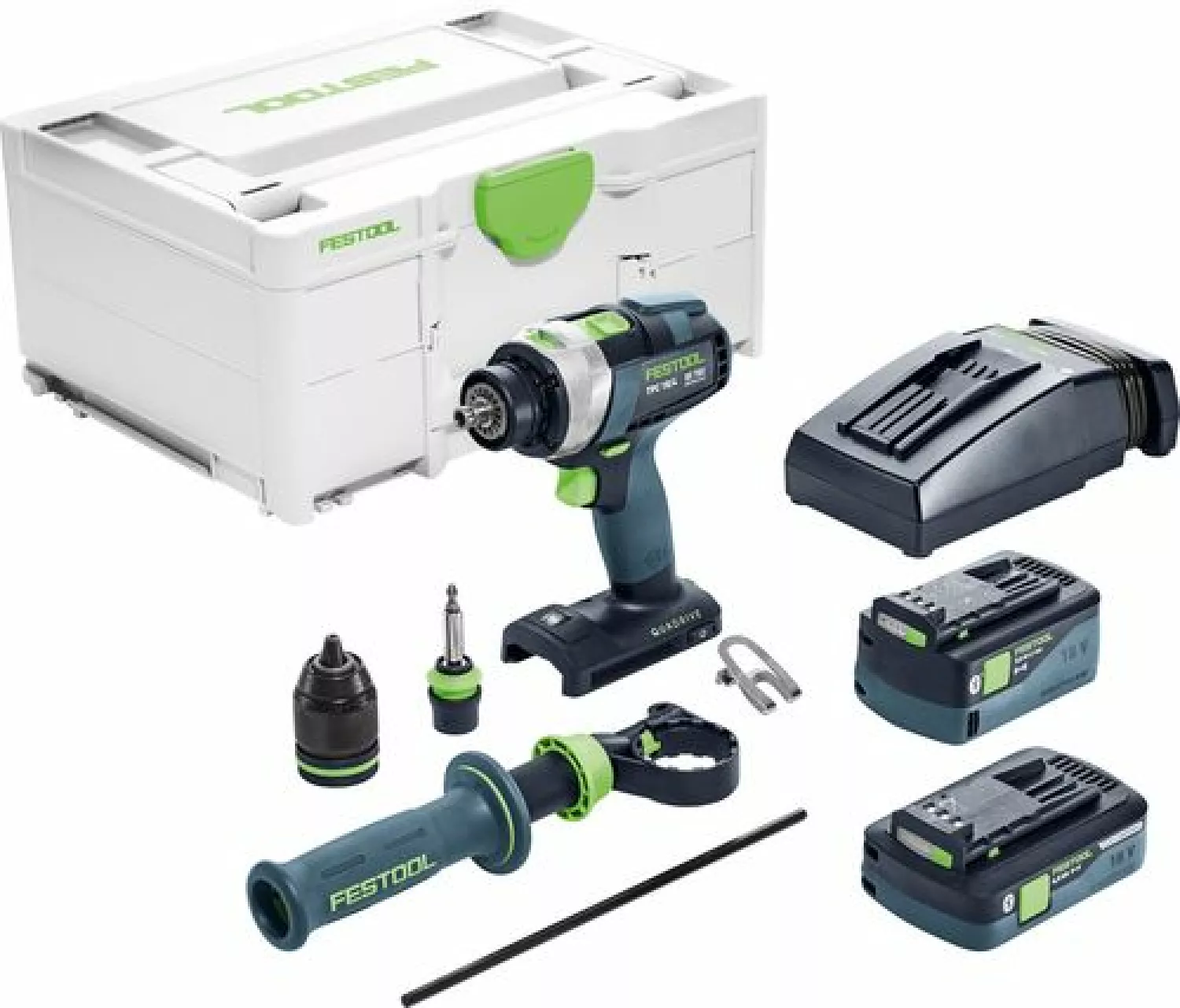 Festool TPC 18/4 5,0/4,0 I-Plus 18V Li-Ion accu klopboormachine set (1x 4,0Ah & 1x 5,0Ah) in systainer - 75Nm-image