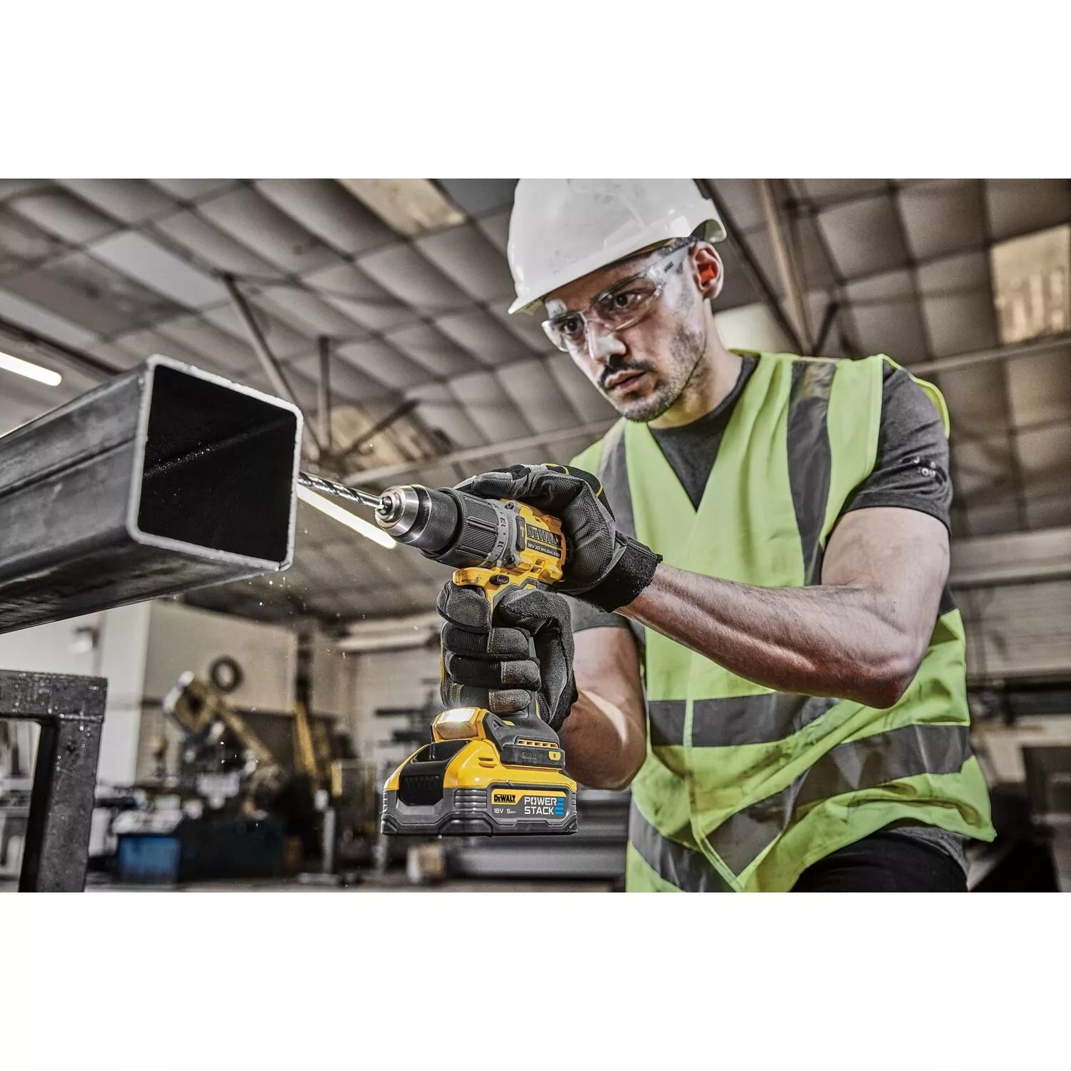 DeWALT DCD805H2T 18V Li-ion XR perceuse/visseuse à percussion sans fil (2x batterie 5.0Ah) set en TSTAK.-image