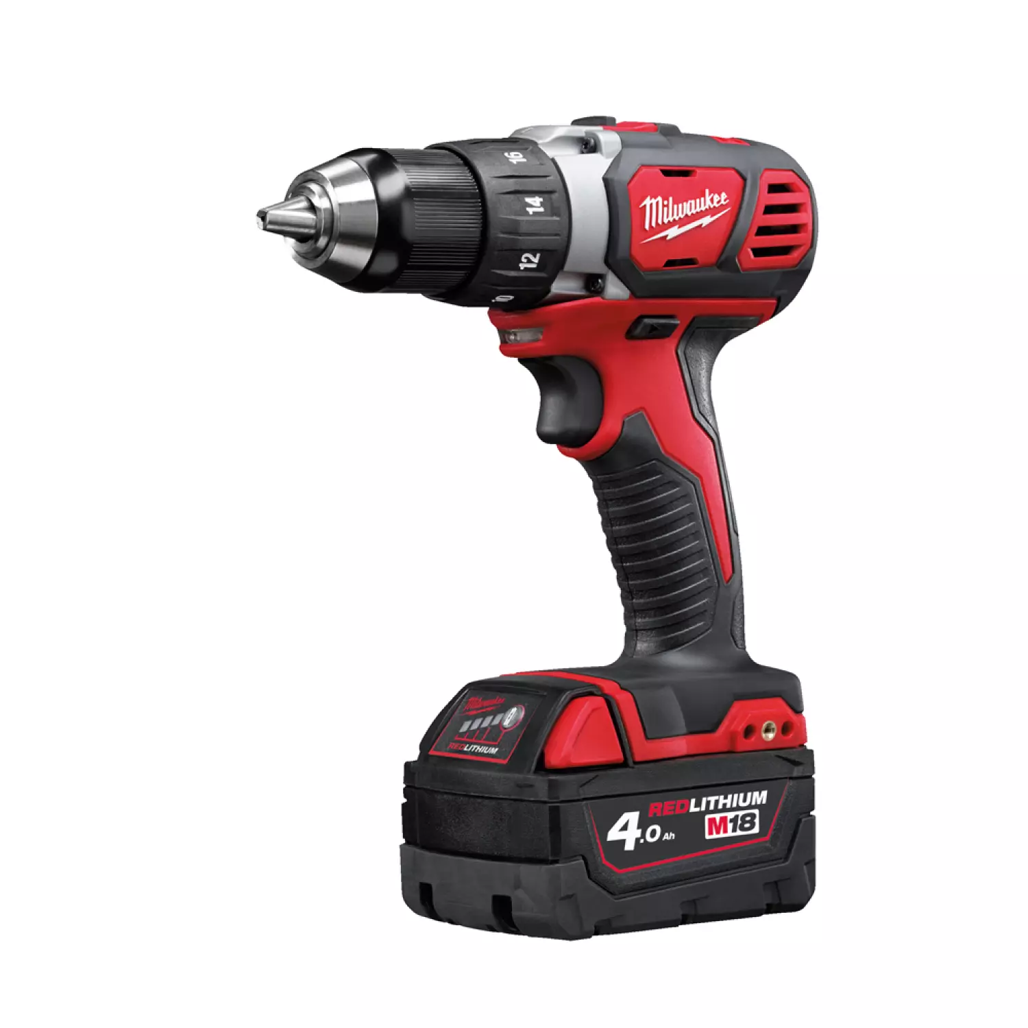 Milwaukee M18 BDD-403C 18V Li-Ion Accu Visseuse / perceuse à percussion compact set (3x 4,0Ah) en coffret-image