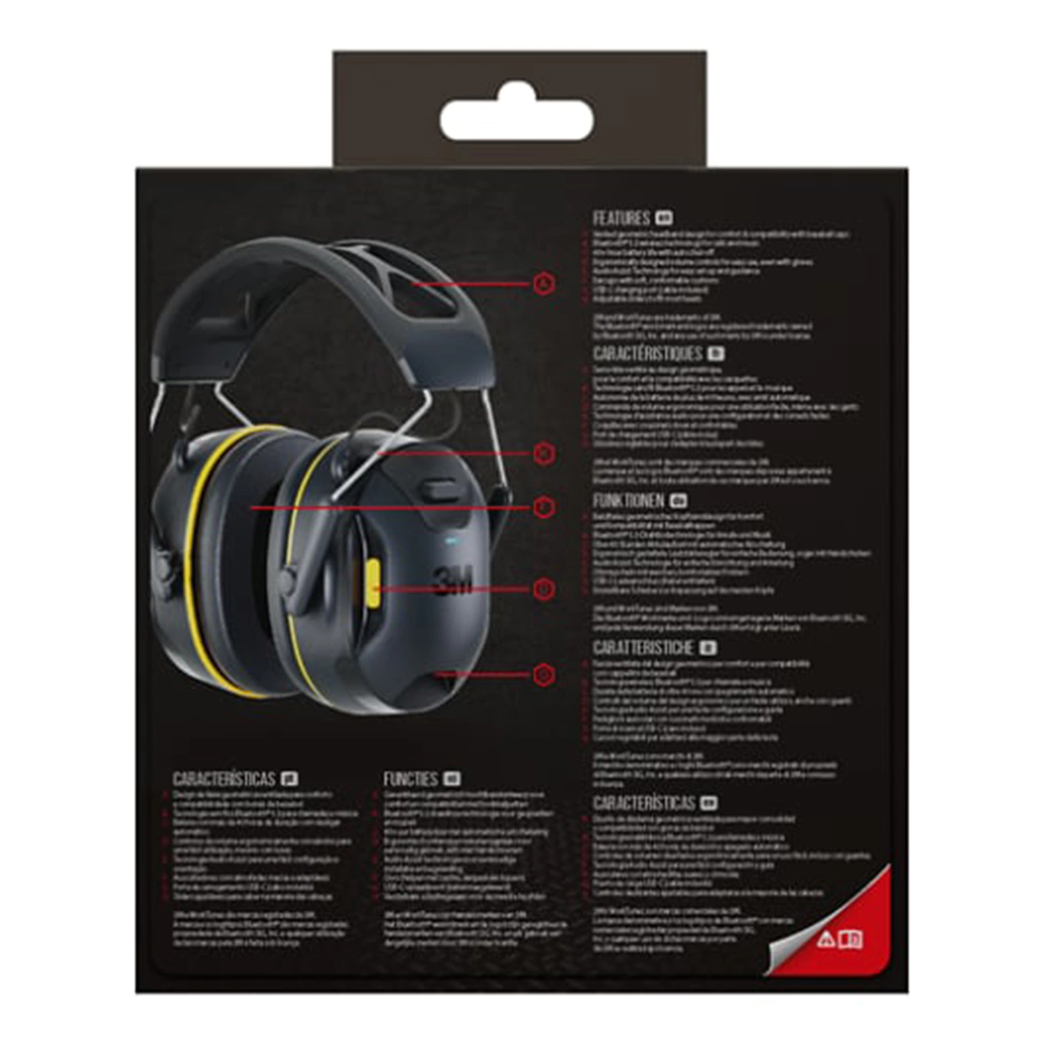 3M 90570E-1 WorkTunes Connect Protection auditive - Bluetooth - SNR 33 dB-image