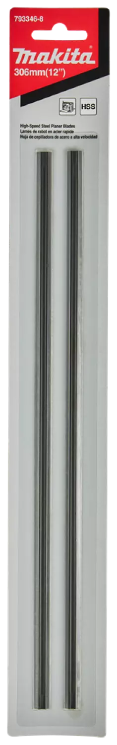 Makita 793346-8 HSS - Plaquettes réversibles pour rabots - 306mm (2pcs)-image
