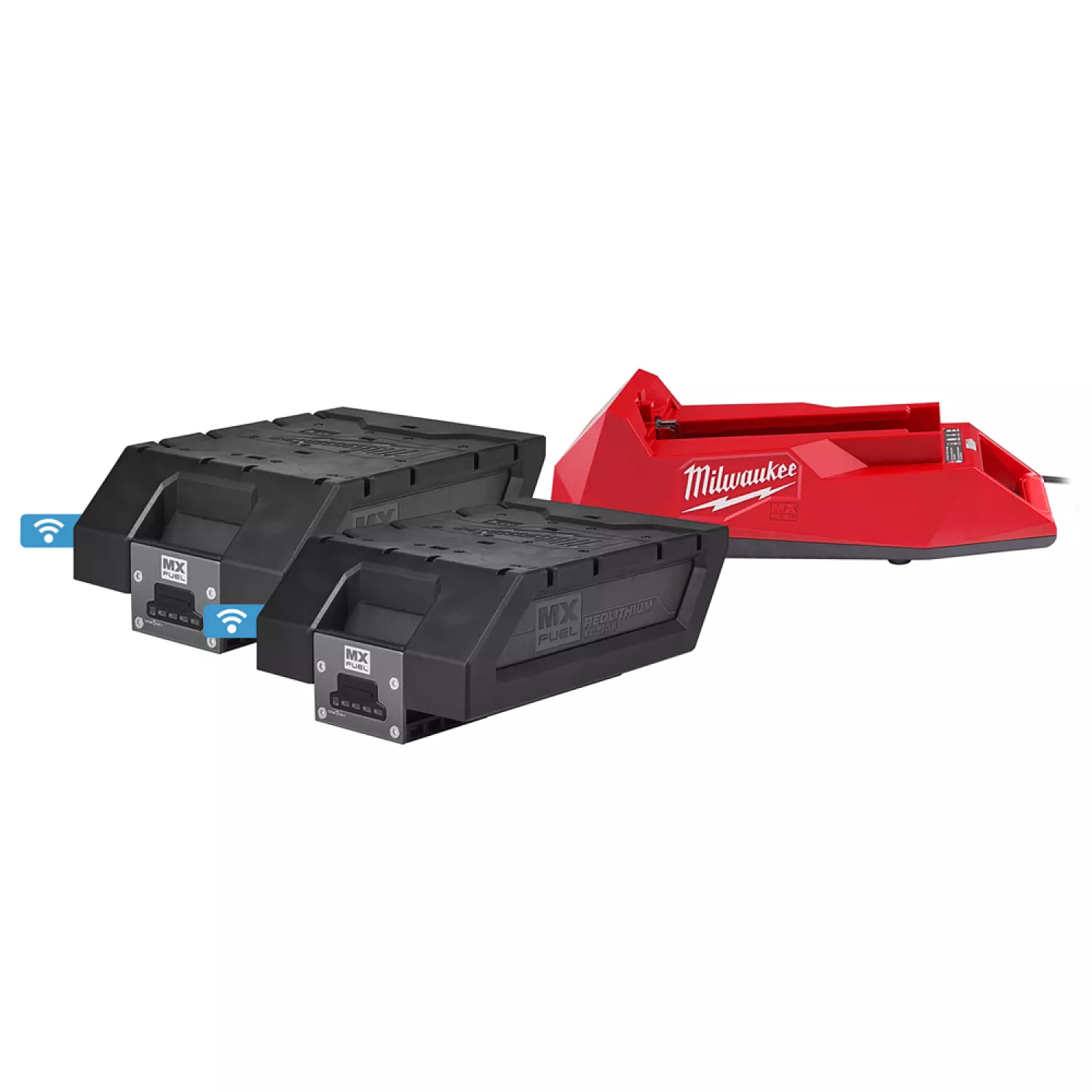 Milwaukee MXF NRG-406 MX Fuel kit de démarrage avec batterie (2x 6.0Ah) + chargeur-image