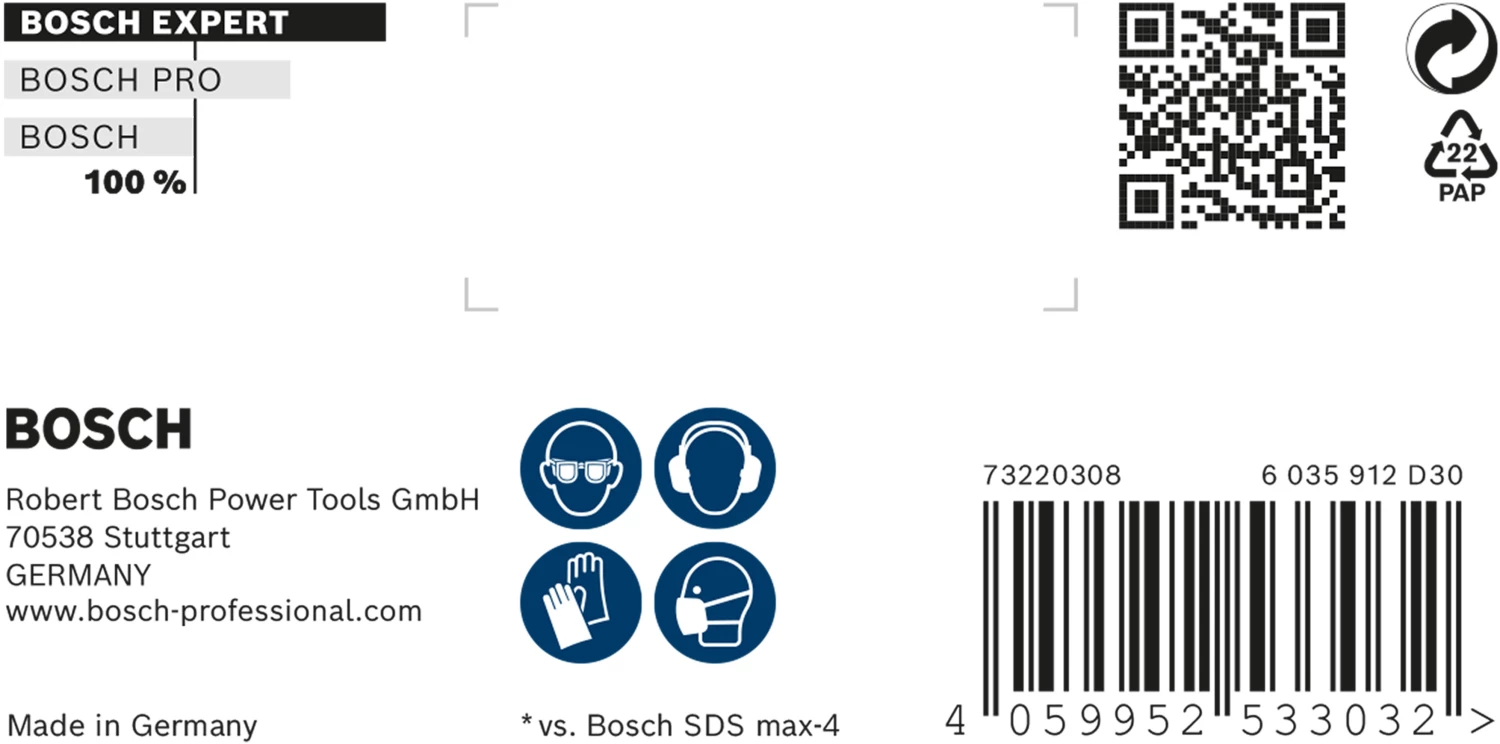 Bosch 2608900229 EXPERT Foret SDS Max-8X - 20x400x520mm-image