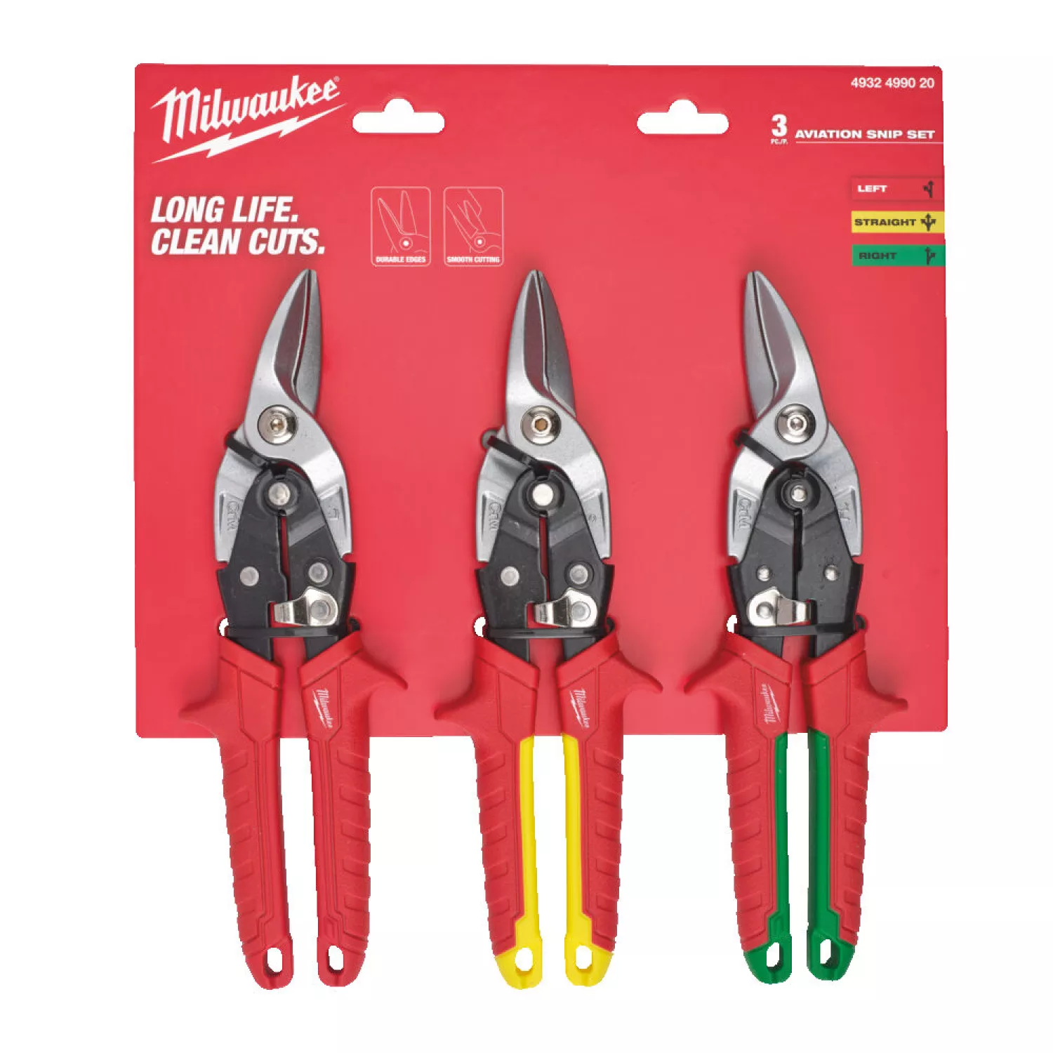 Milwaukee 4932499020 3-delige Blikscharenset - 251mm - Links/rechts snijdend-image