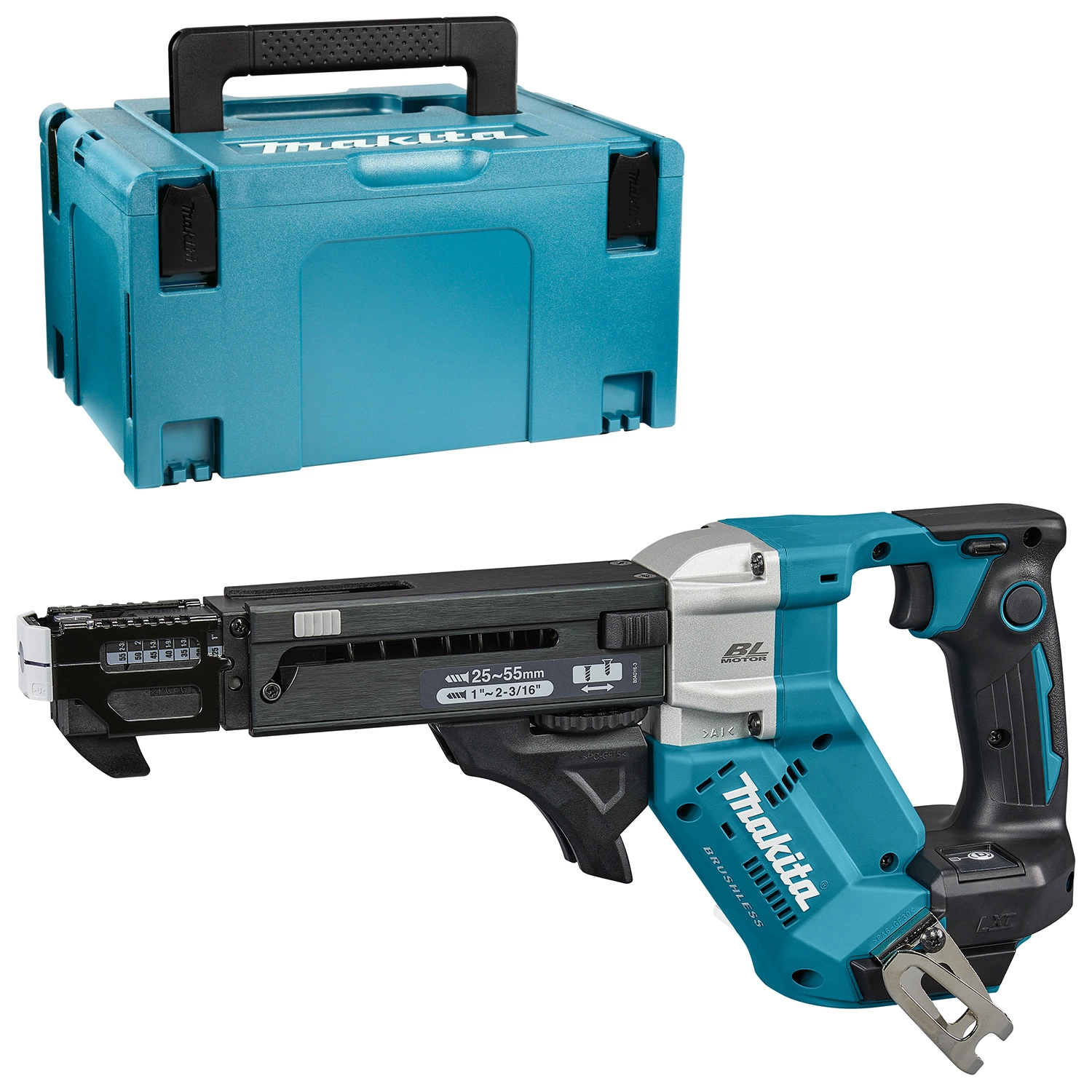 Makita DFR551ZJ - Visseuse à bande sans-fil 18 V Li-ion - 25-55 mm - Machine seule --image