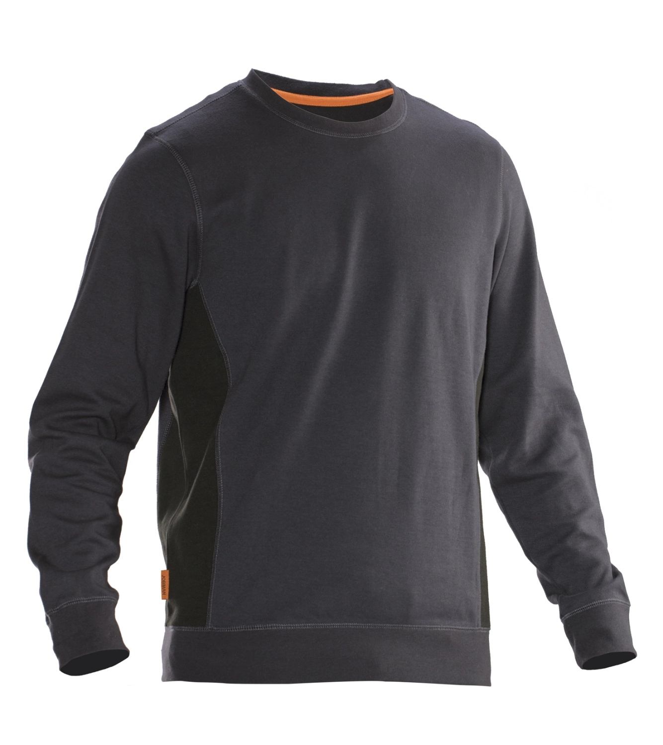 Jobman 5402 Sweatshirt ronde hals - Maat L - Grijs/Zwart-image