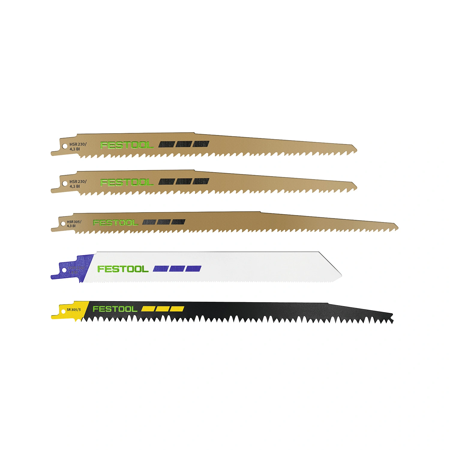 Festool RS-Sort/5 Reciprozaagbladset (5st)
