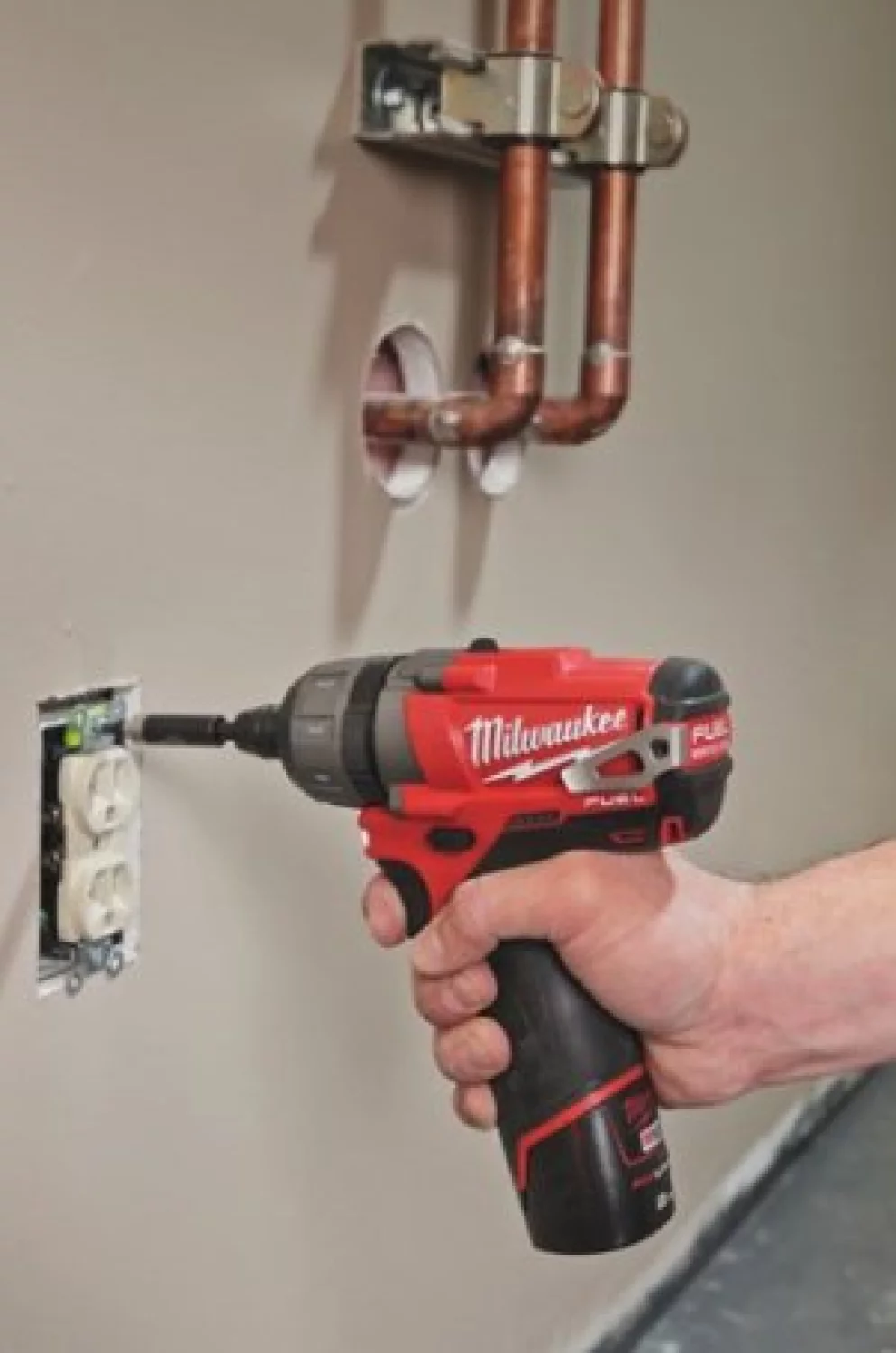 Milwaukee M12 CD-0 - Perceuse visseuse sans fil Li-Ion 12V (machine seule) - moteur brushless - 37 Nm-image