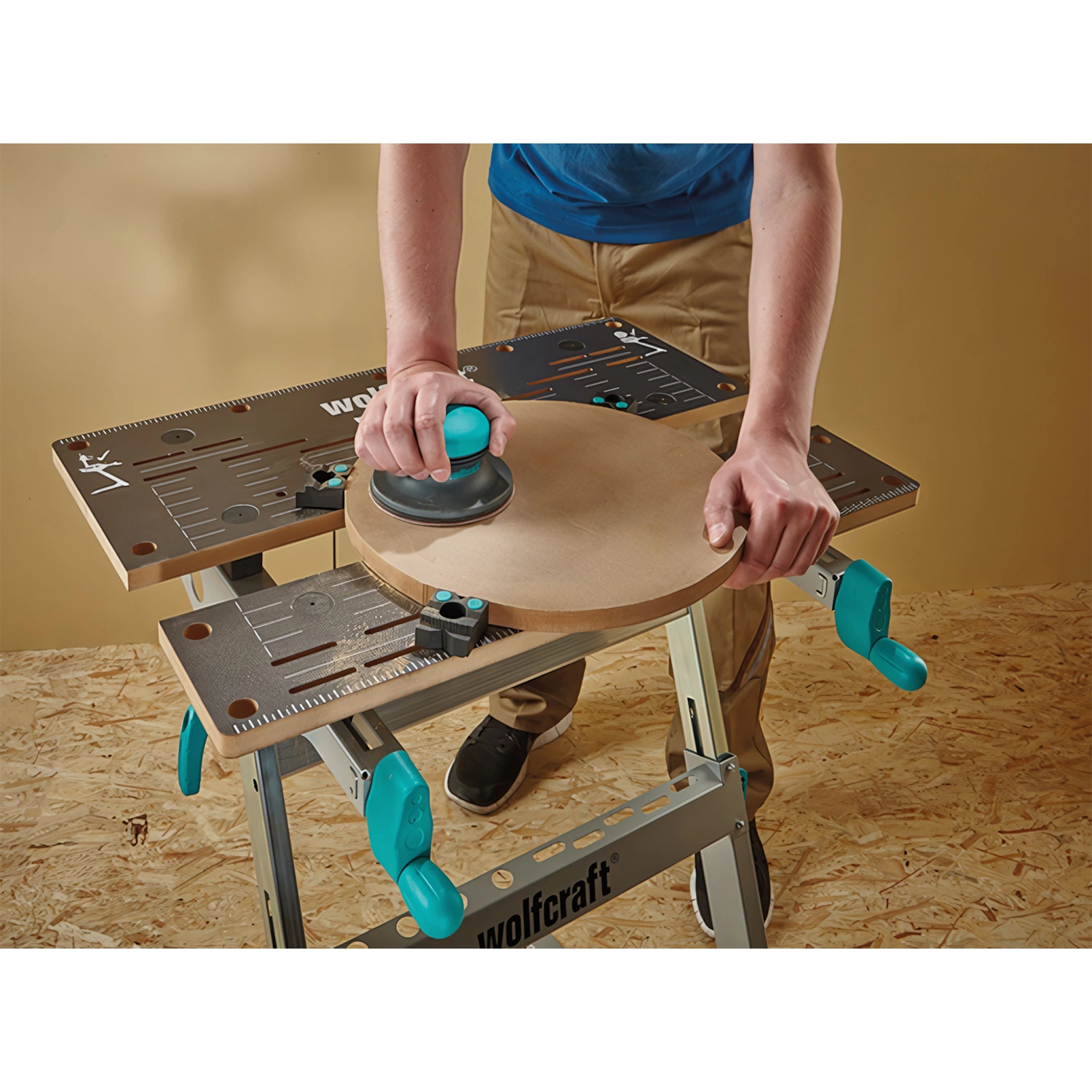 Wolfcraft 6166000 Klembekken met lakpunten voor werkbank - 4st-image