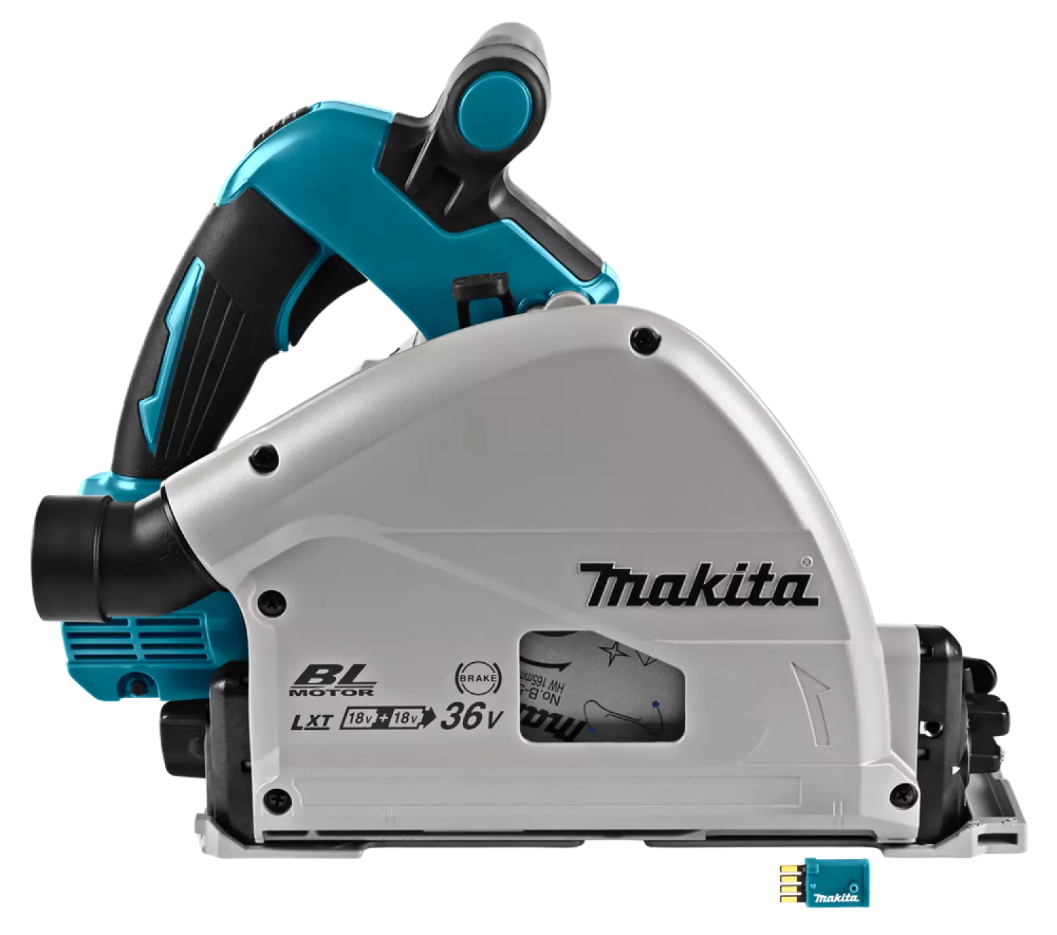 Makita DSP601ZJU 36V (2x 18V) Li-Ion accu invalcirkelzaag body in Mbox (AWS) - 20 x 165mm - koolborstelloos-image