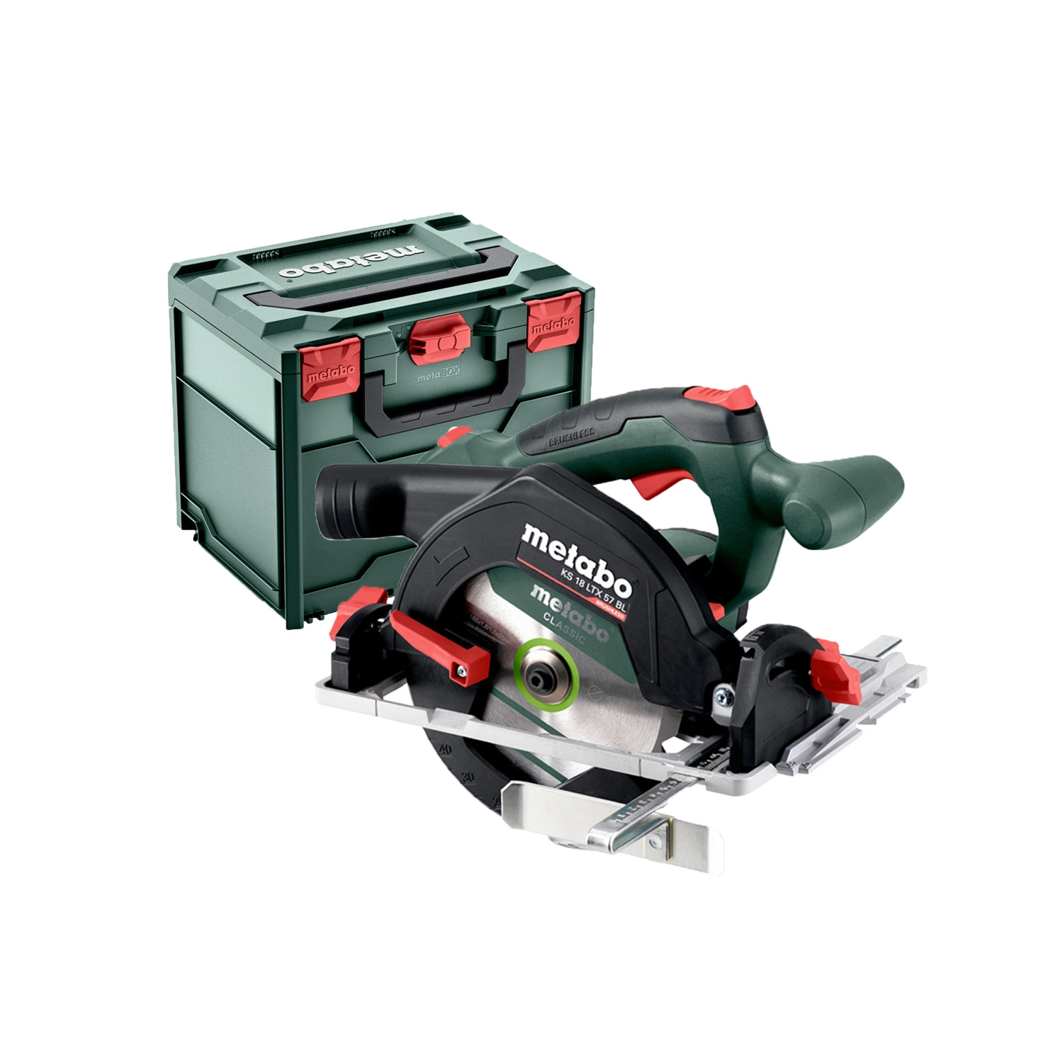 Metabo KS 18 LTX 57 BL 18V Li-ion accu cirkelzaag body in MetaBox - 165mm-image