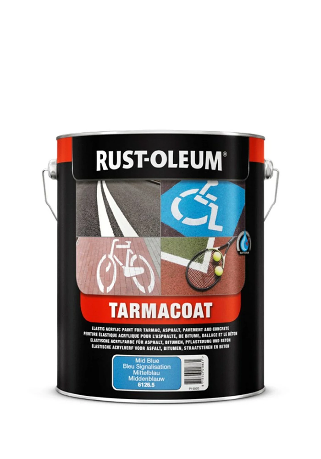 Rust-Oleum Tarmacoat Wegenverf - RAL 7005 - marinegrijs - 5L