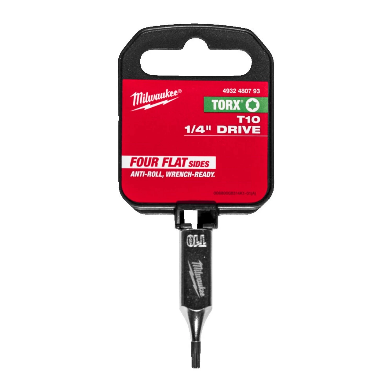 Milwaukee 4932480793 Dop - 1/4" FOUR FLAT™ - Torx 10-image
